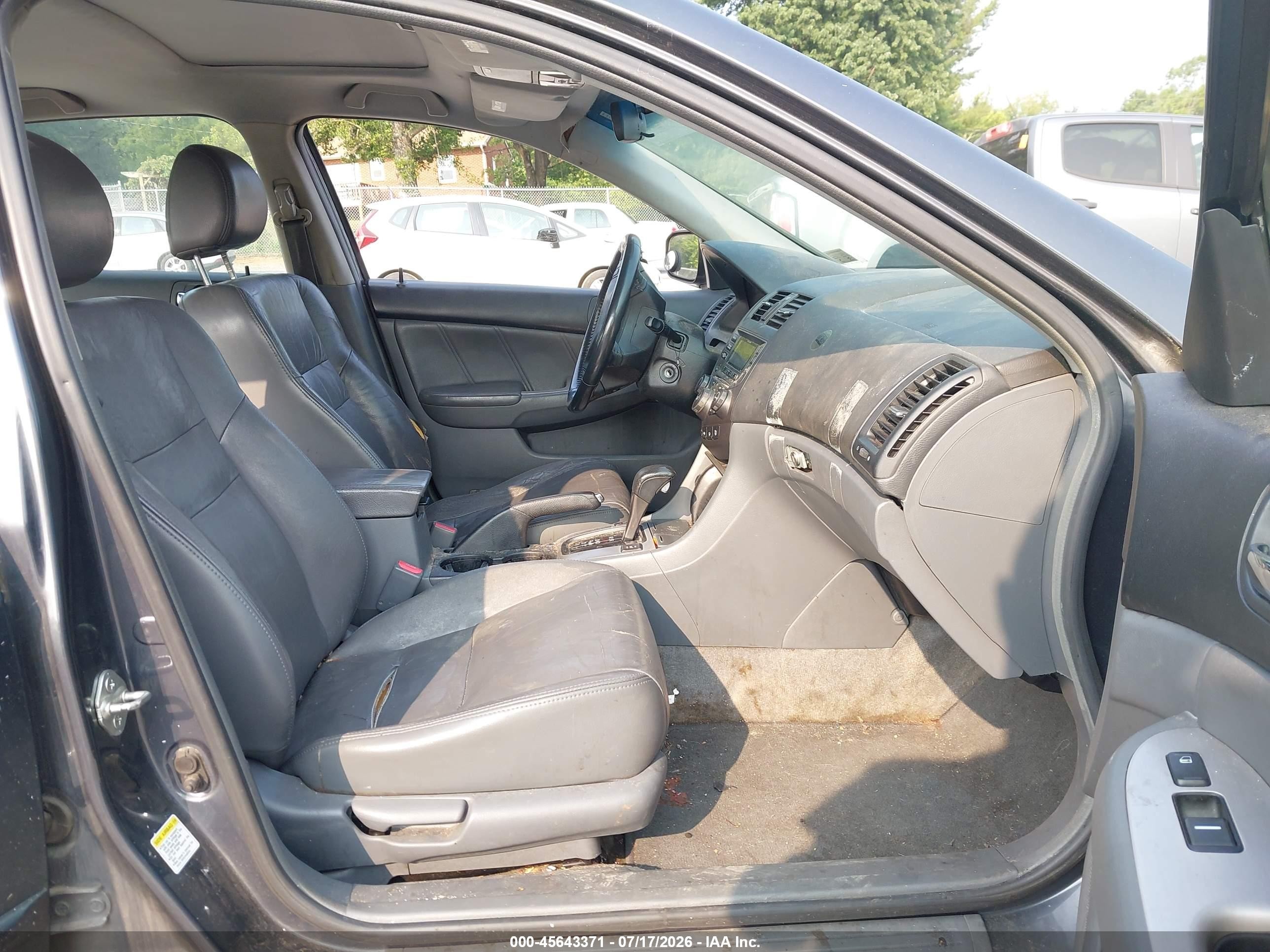 2007 Honda Accord 2.4 Ex Blue vin: 1HGCM56867A220552