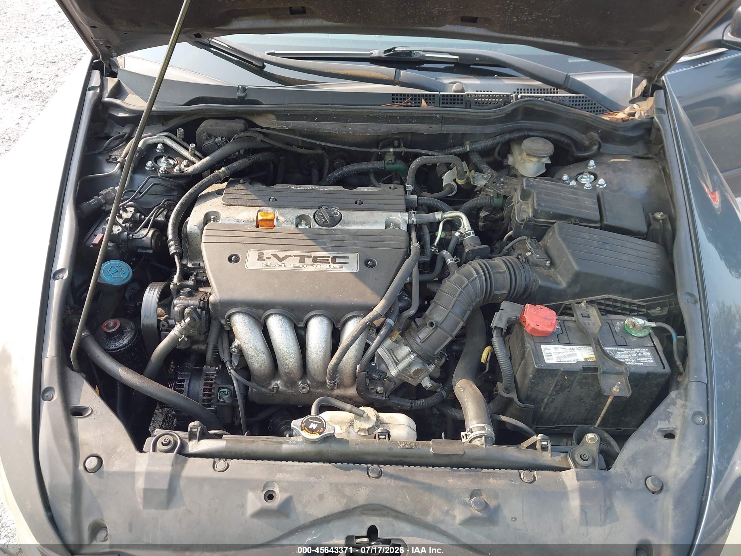 2007 Honda Accord 2.4 Ex Blue vin: 1HGCM56867A220552