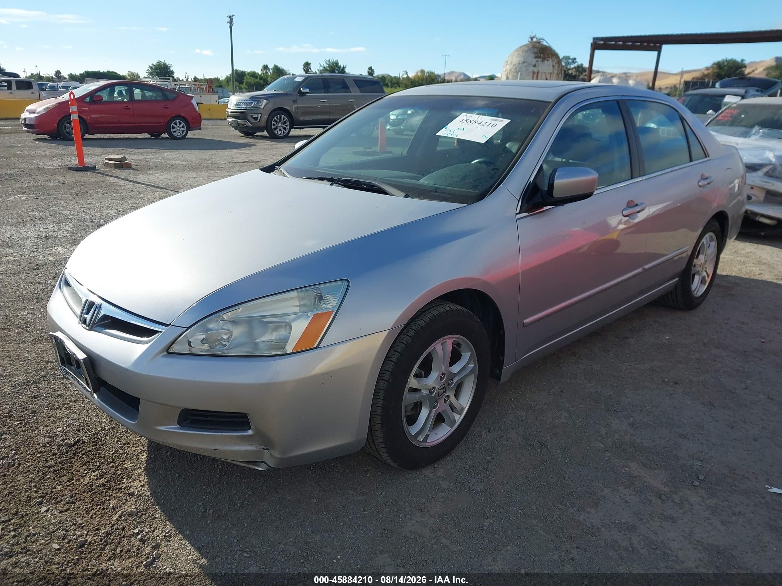 2007 Honda Accord 2.4 Ex Silver vin: 1HGCM56867A225248