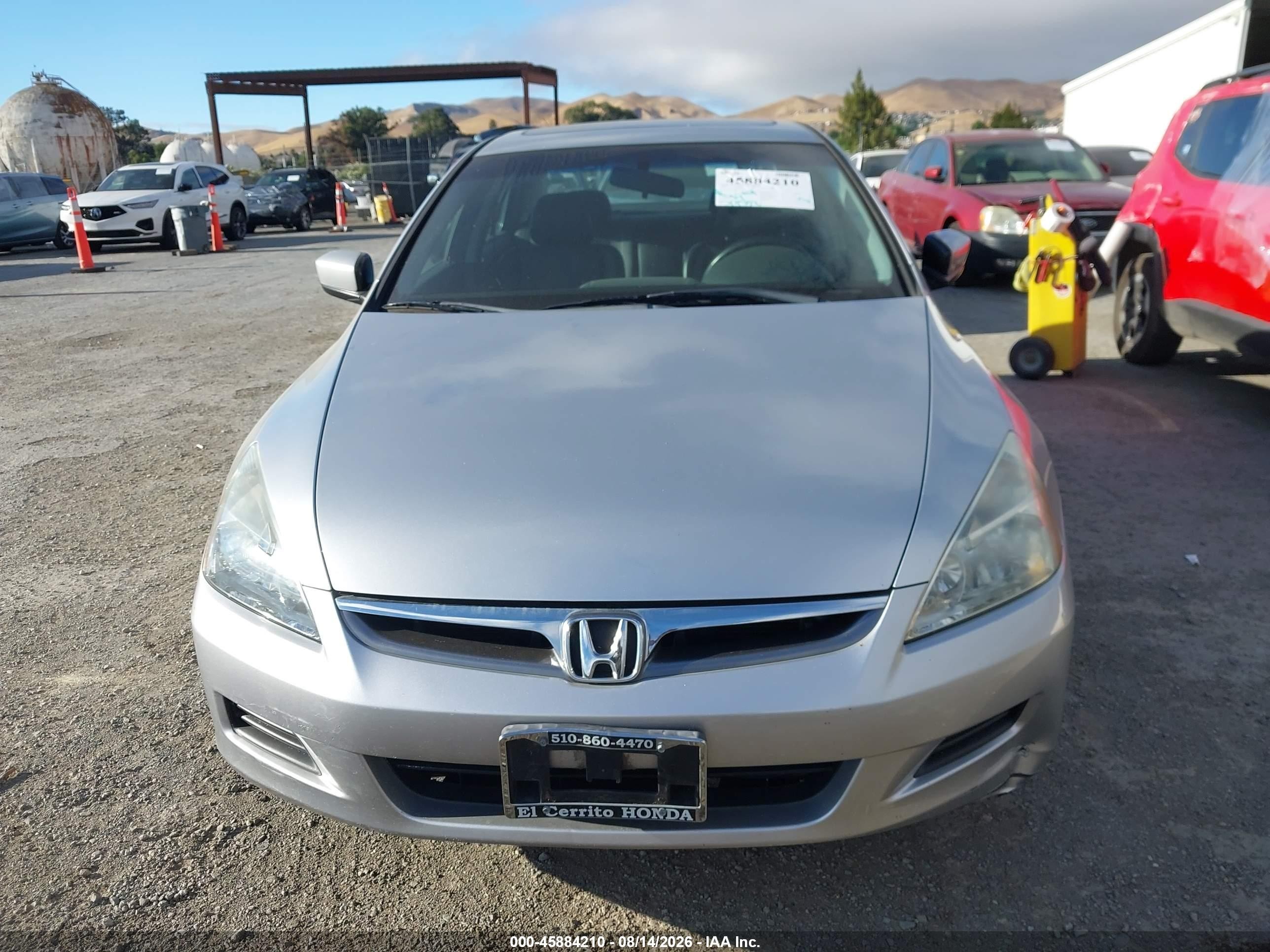 2007 Honda Accord 2.4 Ex Silver vin: 1HGCM56867A225248