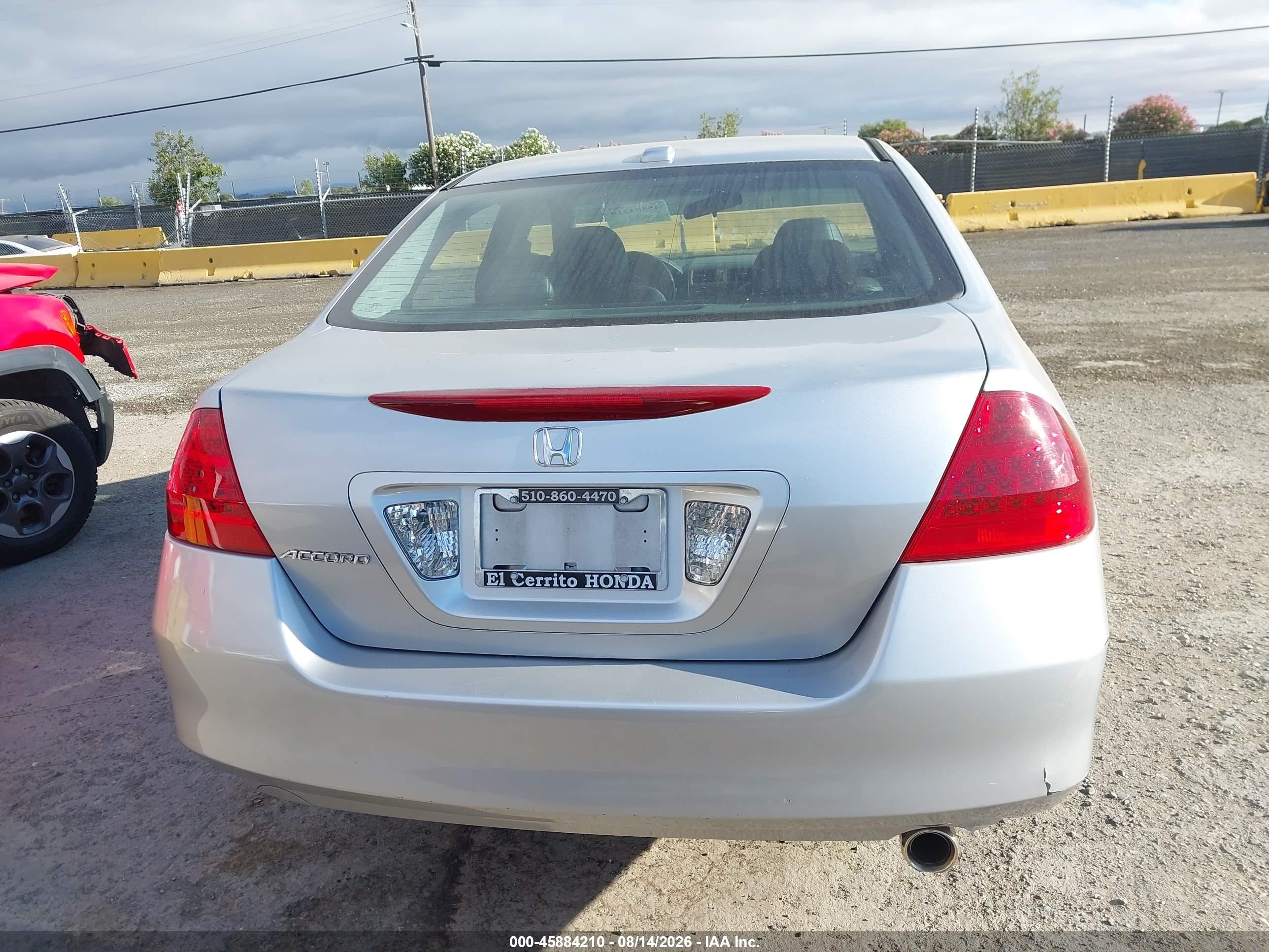 2007 Honda Accord 2.4 Ex Silver vin: 1HGCM56867A225248