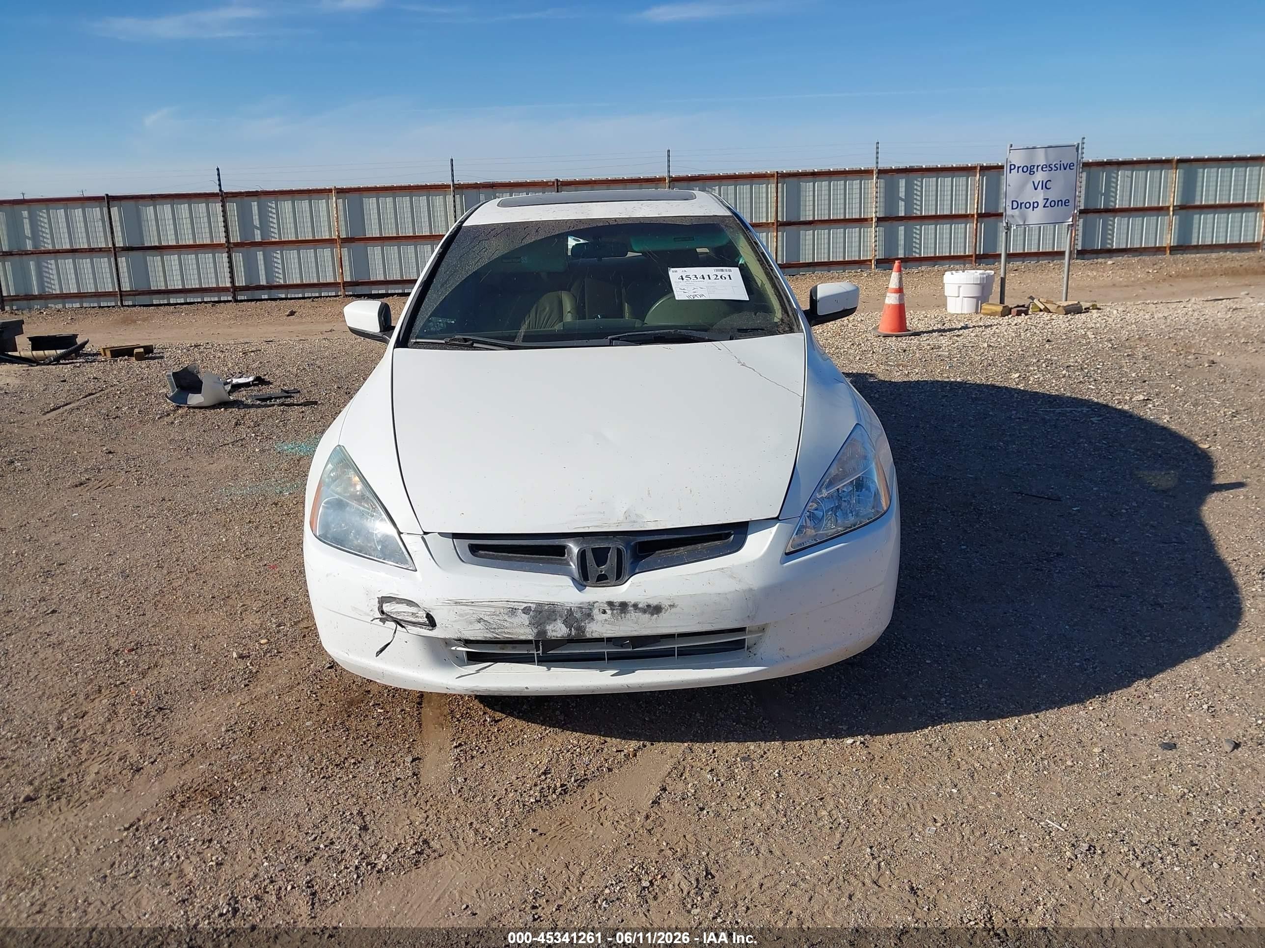 2005 Honda Accord 2.4 Ex White vin: 1HGCM56875A015075