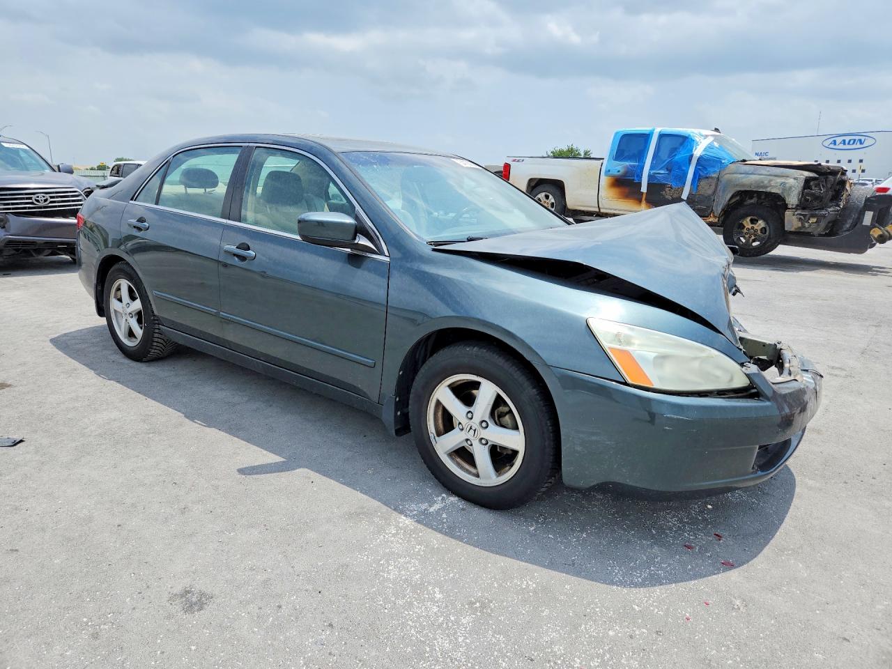 2005 Honda Accord Ex Gray vin: 1HGCM56875A071405