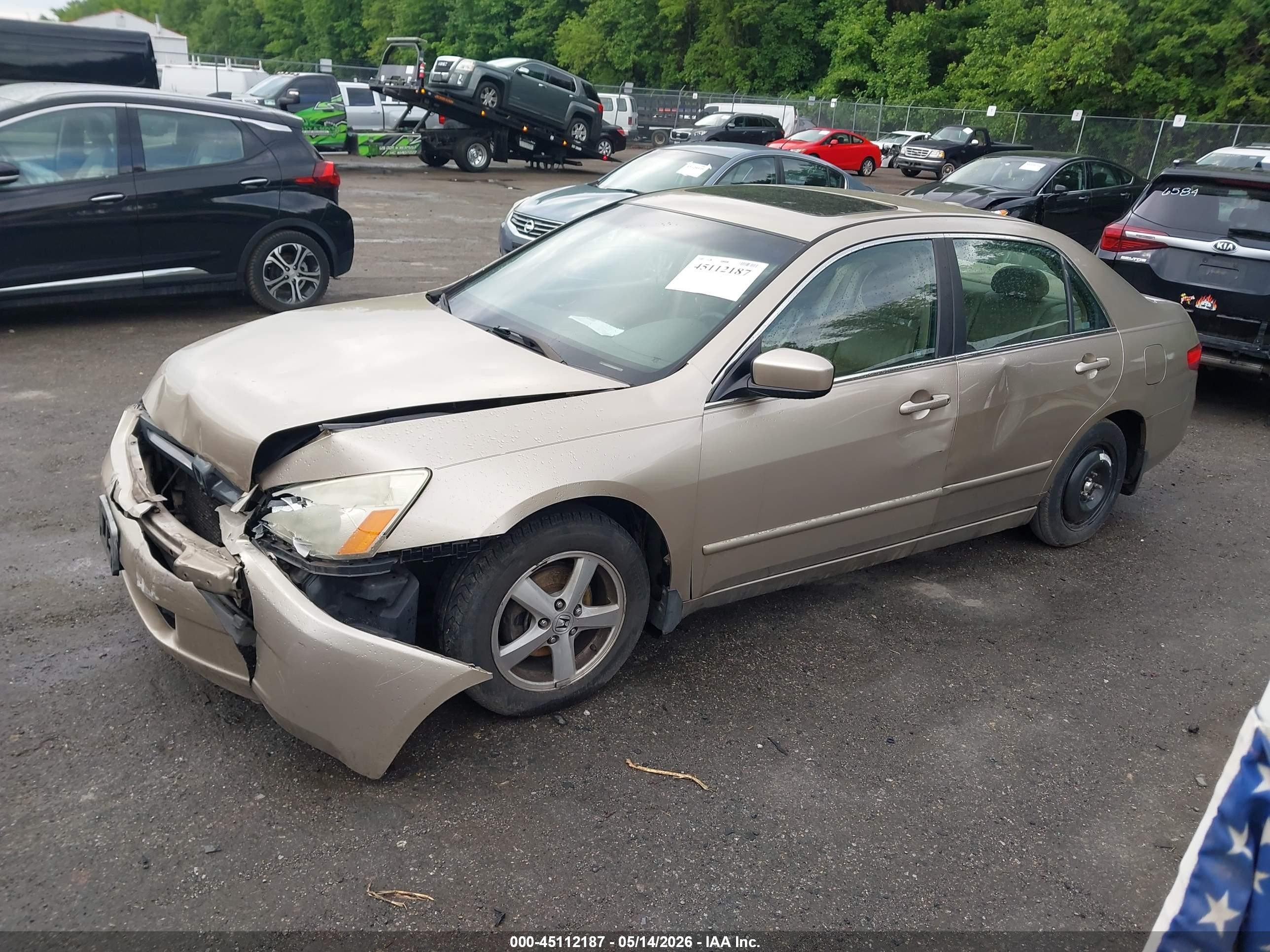 2005 Honda Accord 2.4 Ex Gold vin: 1HGCM56875A082789