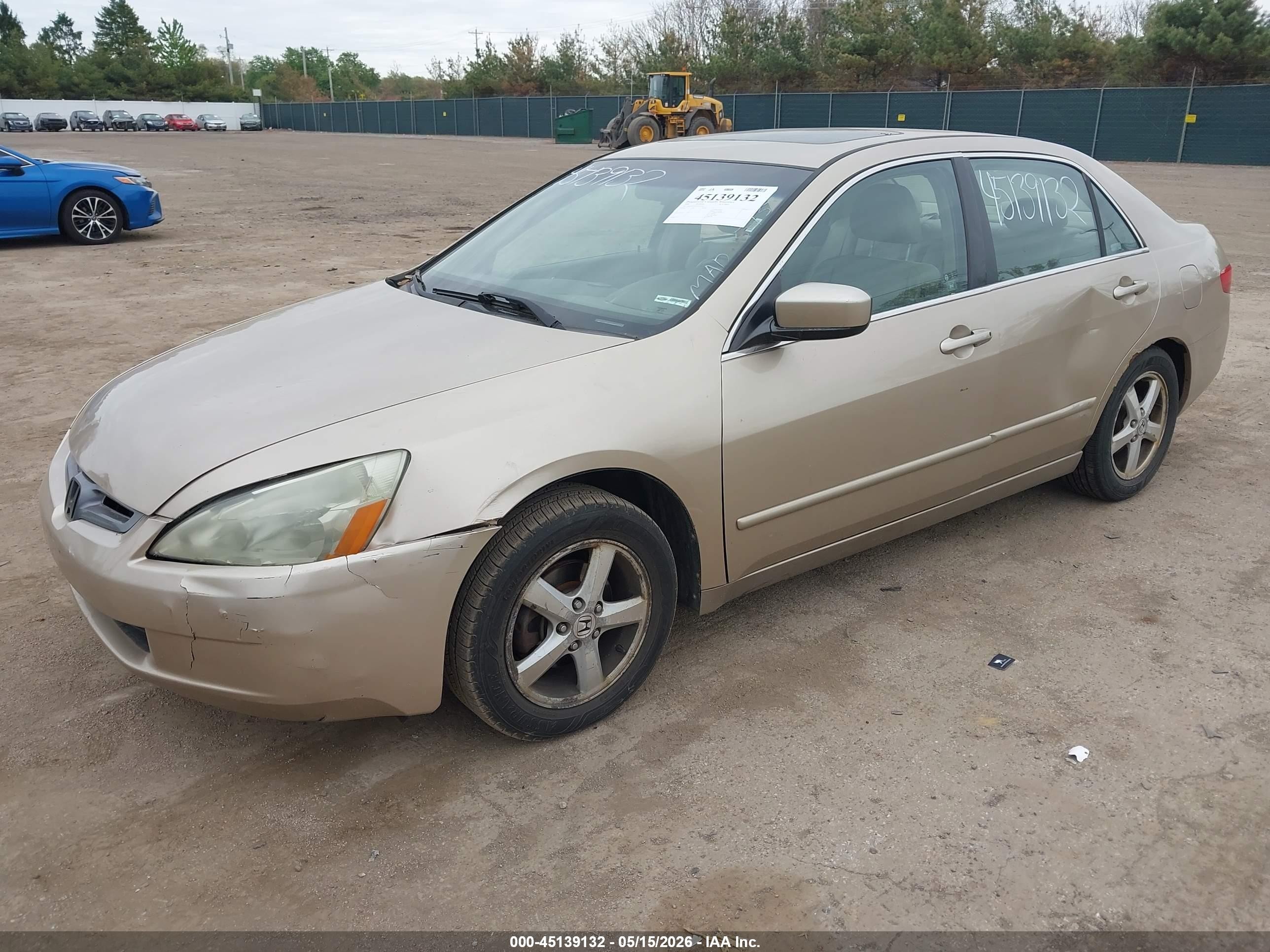 2005 Honda Accord 2.4 Ex Cream vin: 1HGCM56875A094389