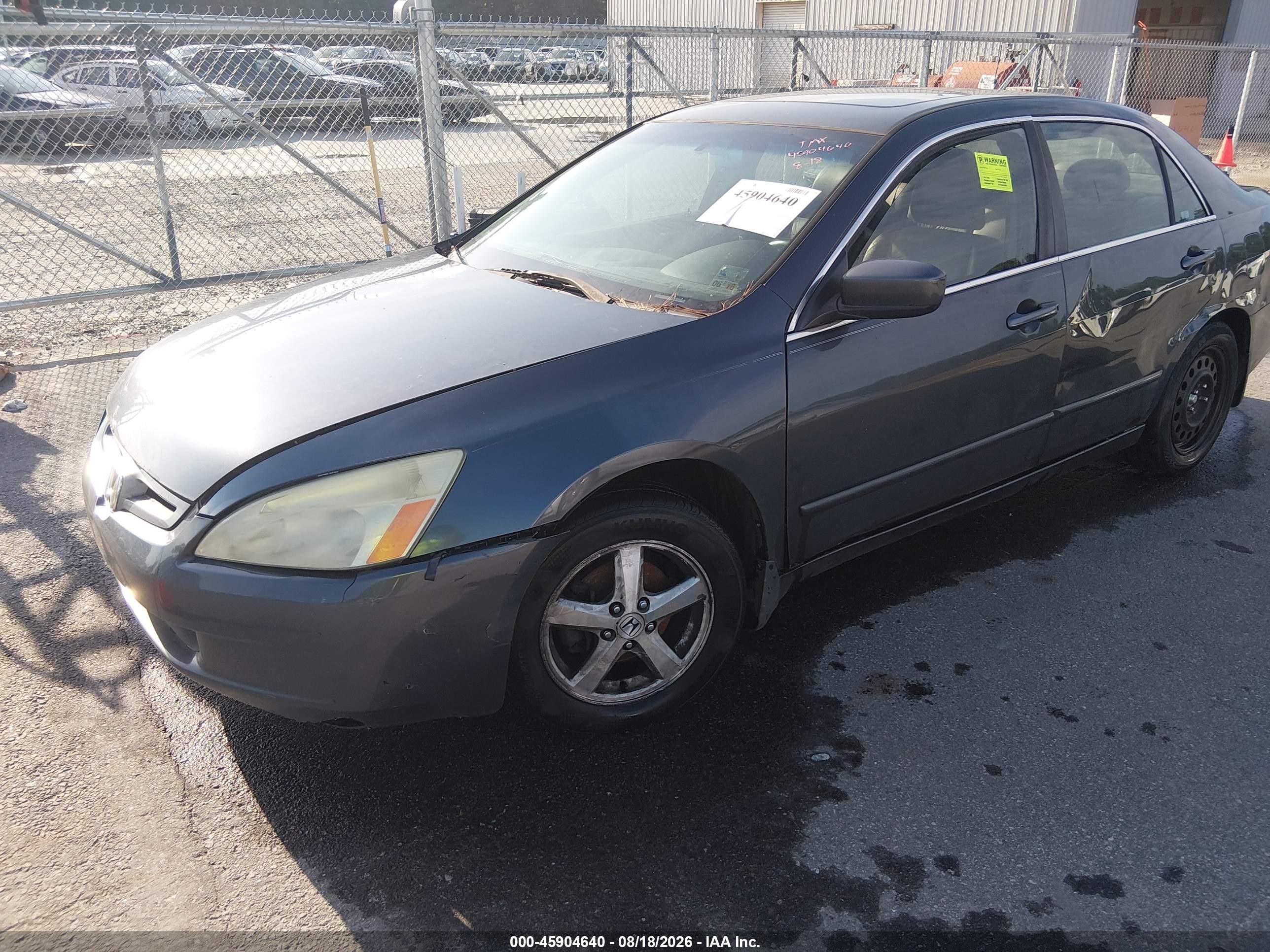 2005 Honda Accord 2.4 Ex Gray vin: 1HGCM56875A112339