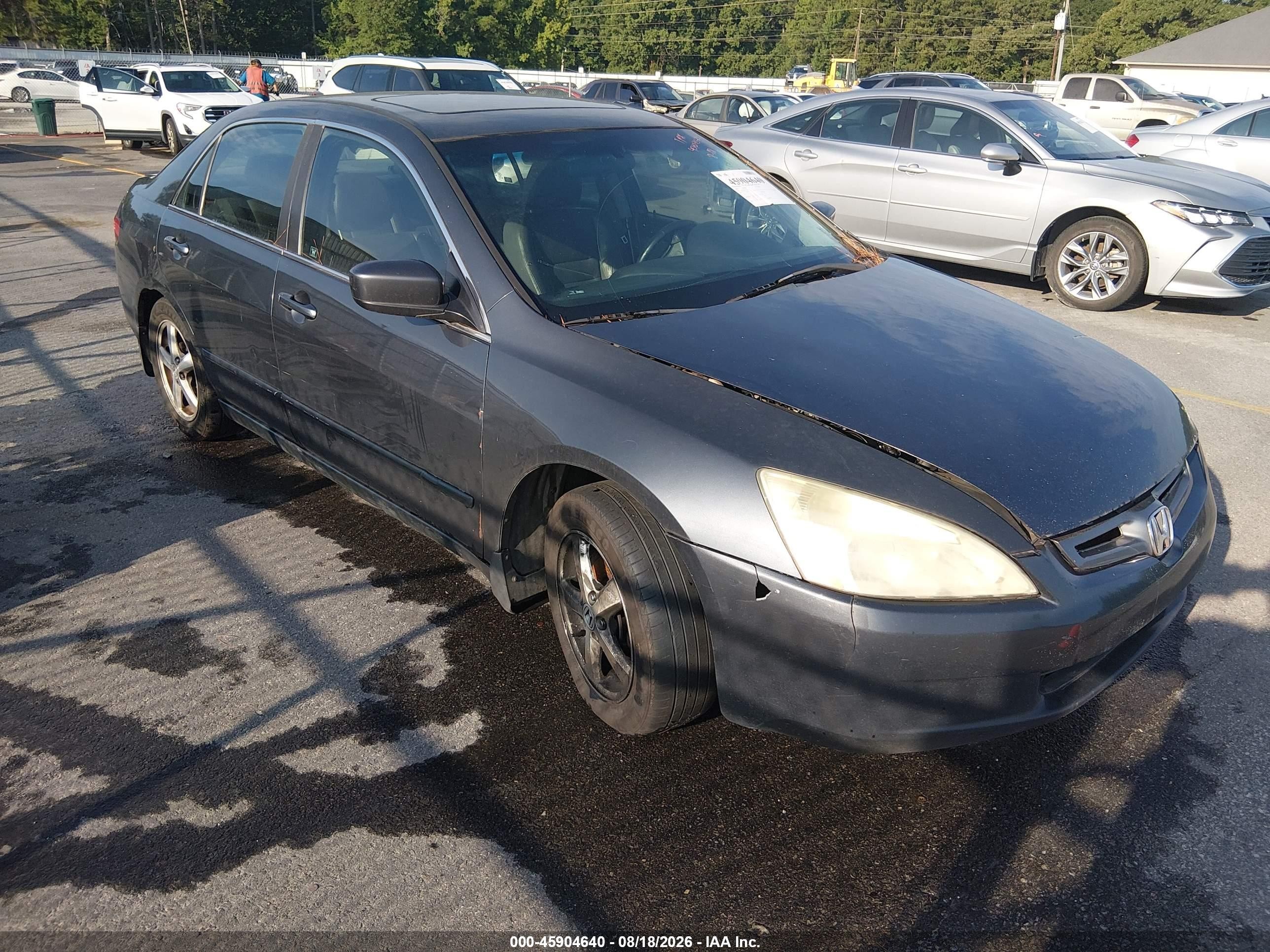 2005 Honda Accord 2.4 Ex Gray vin: 1HGCM56875A112339