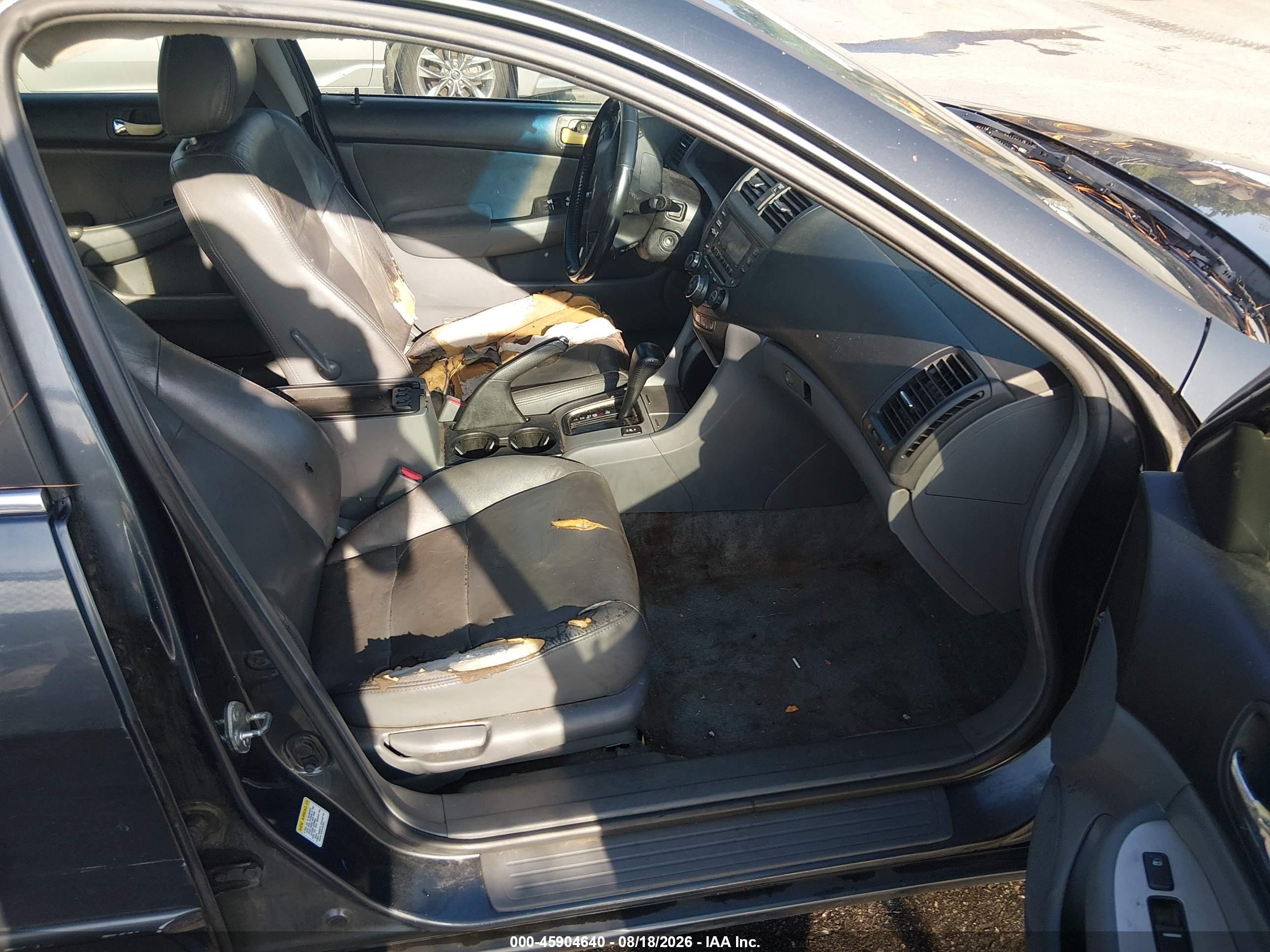 2005 Honda Accord 2.4 Ex Gray vin: 1HGCM56875A112339