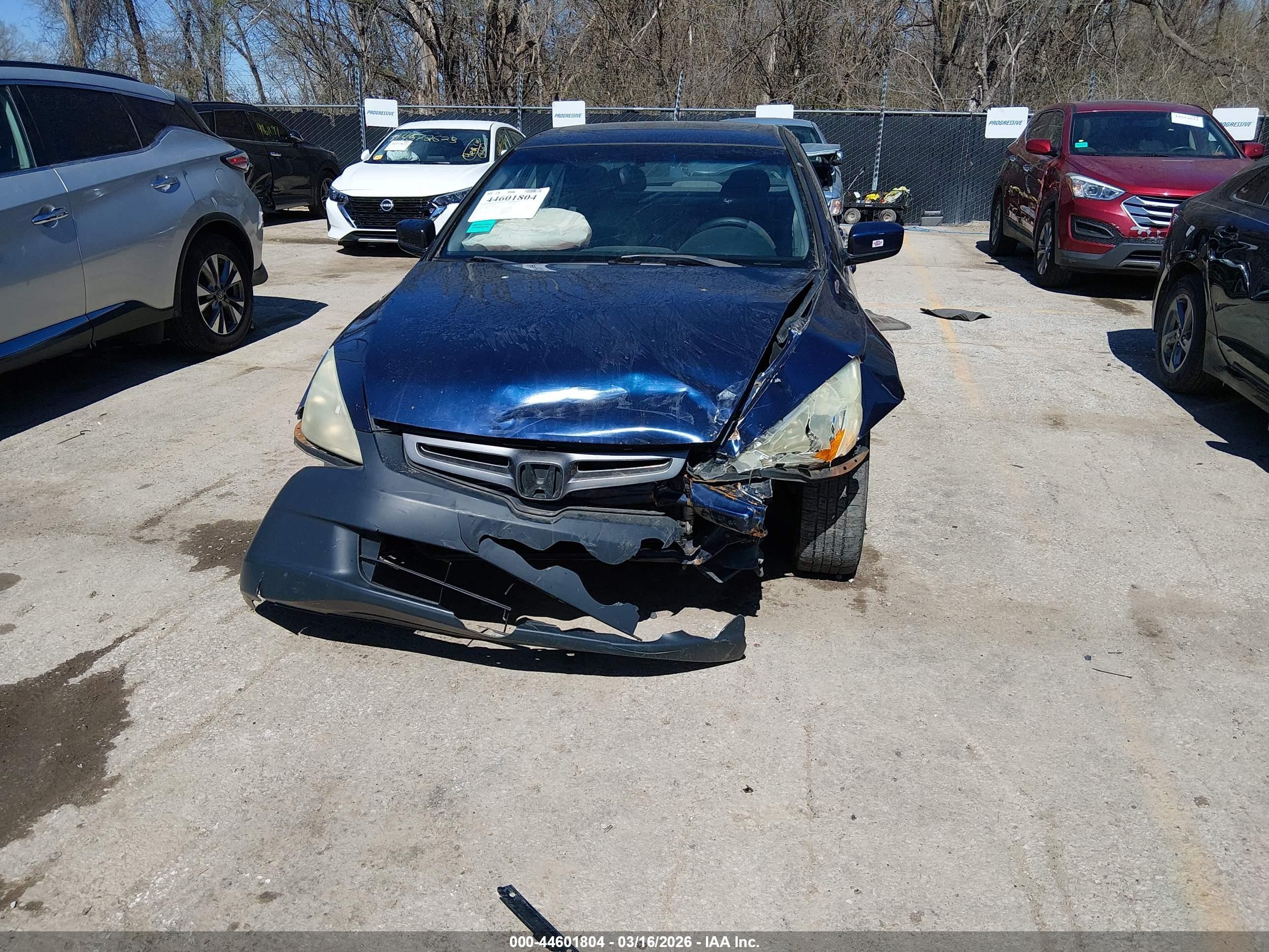 2005 Honda Accord 2.4 Ex Blue vin: 1HGCM56875A142554