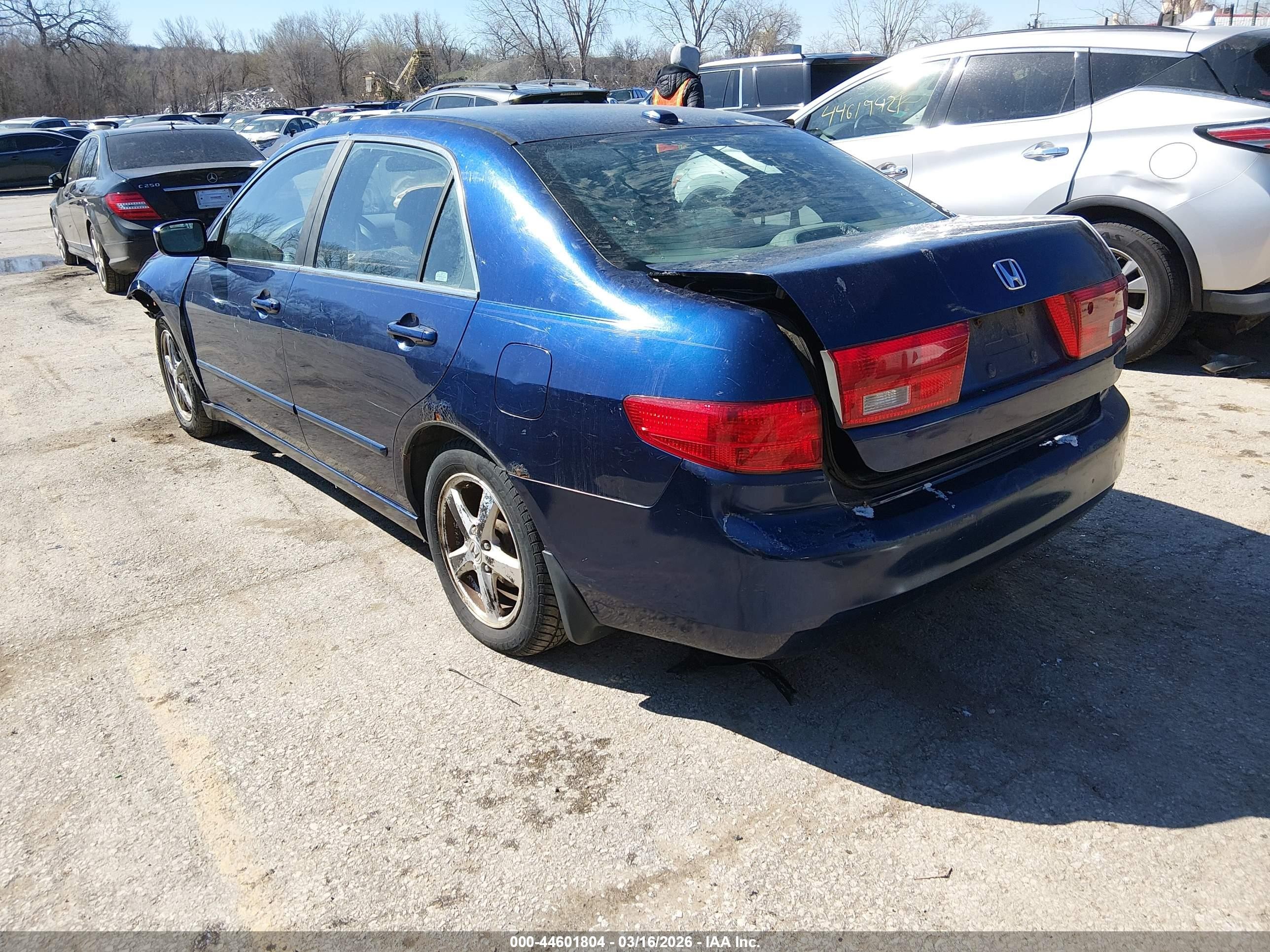 2005 Honda Accord 2.4 Ex Blue vin: 1HGCM56875A142554