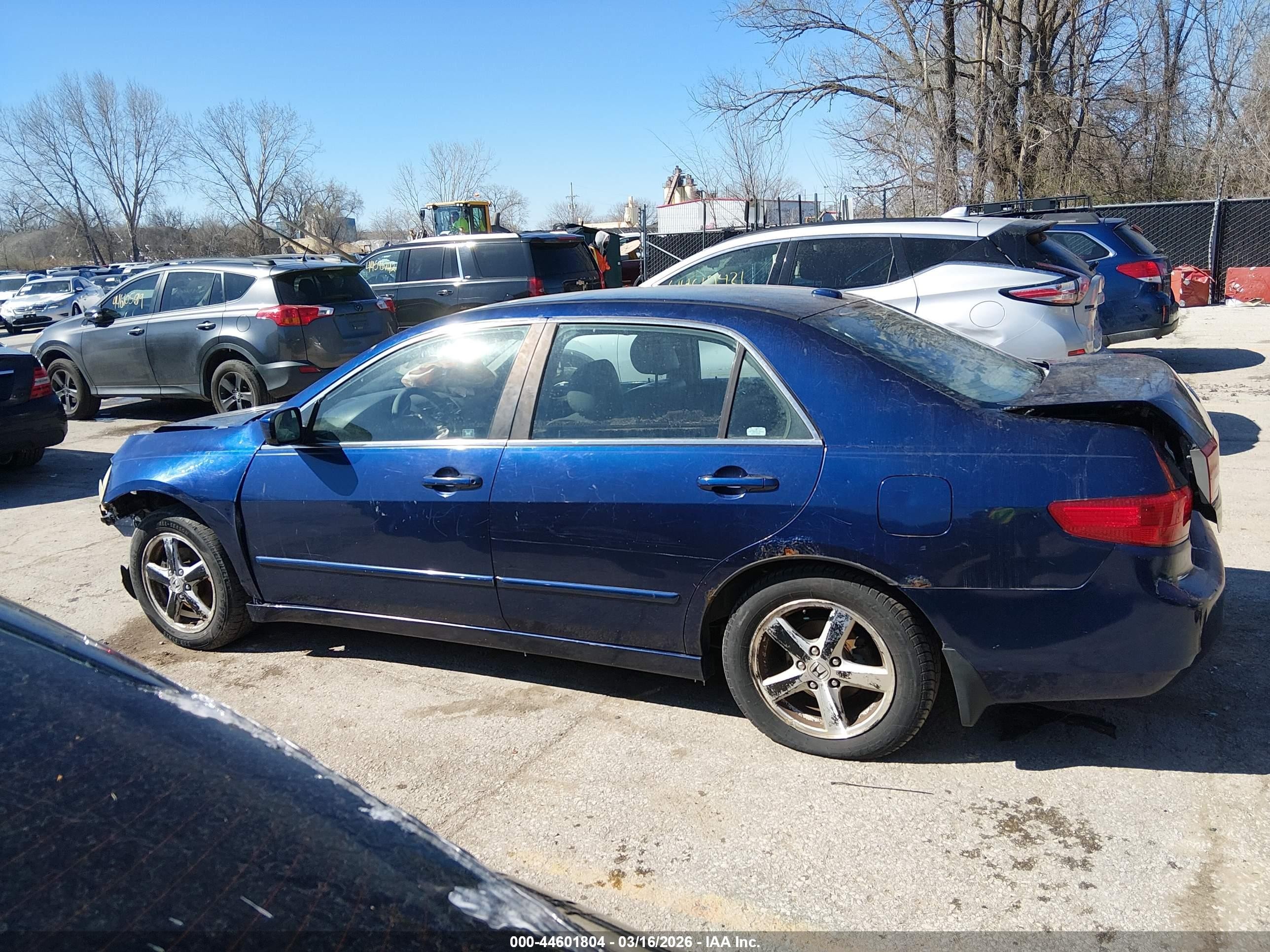 2005 Honda Accord 2.4 Ex Blue vin: 1HGCM56875A142554