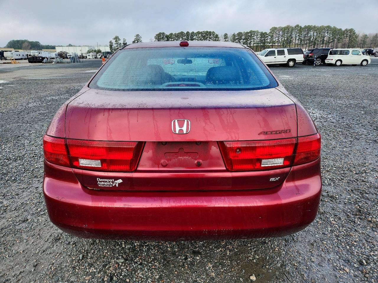 2005 Honda Accord Ex Burgundy vin: 1HGCM56875A185551