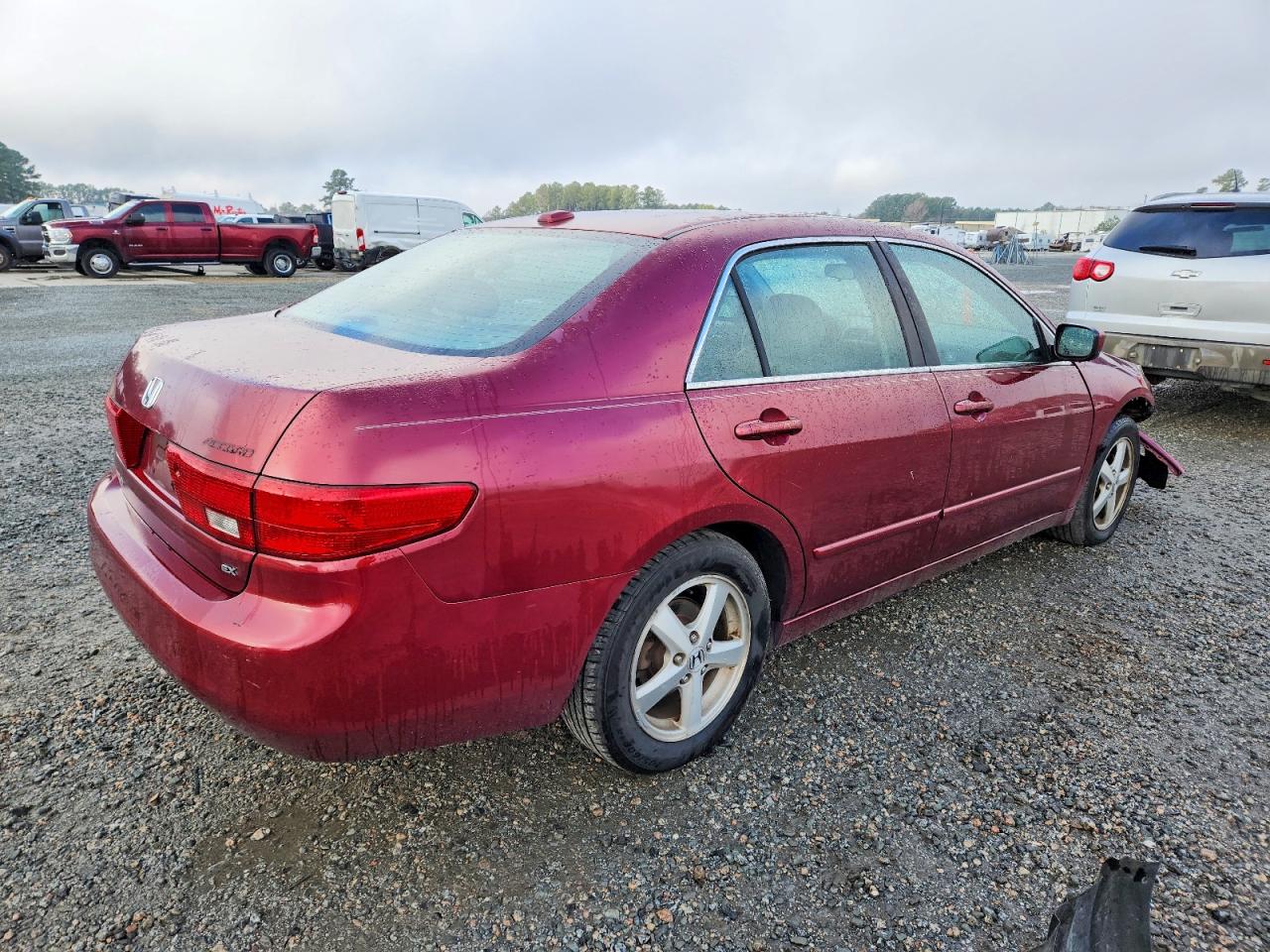 2005 Honda Accord Ex Burgundy vin: 1HGCM56875A185551