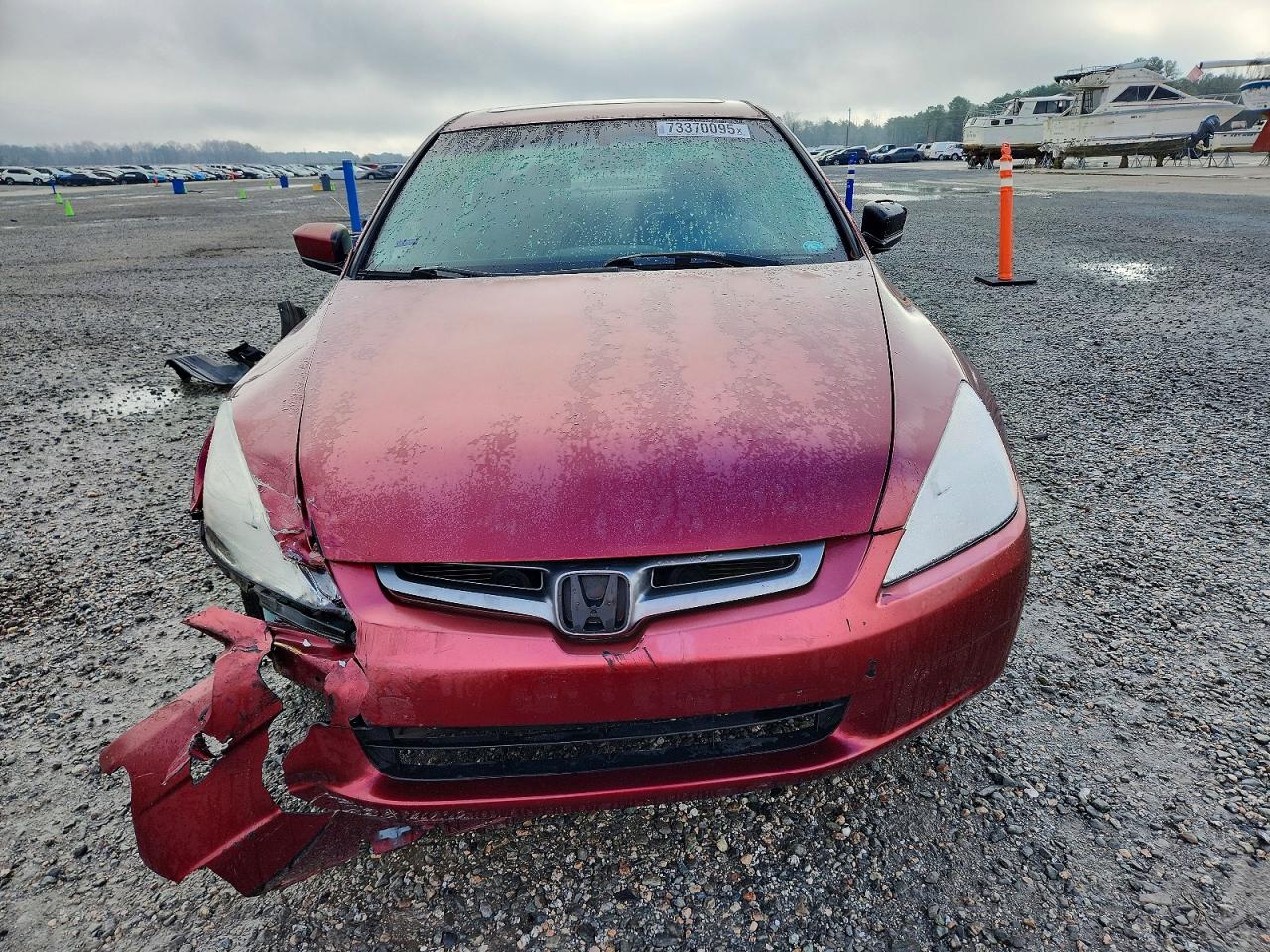 2005 Honda Accord Ex Burgundy vin: 1HGCM56875A185551