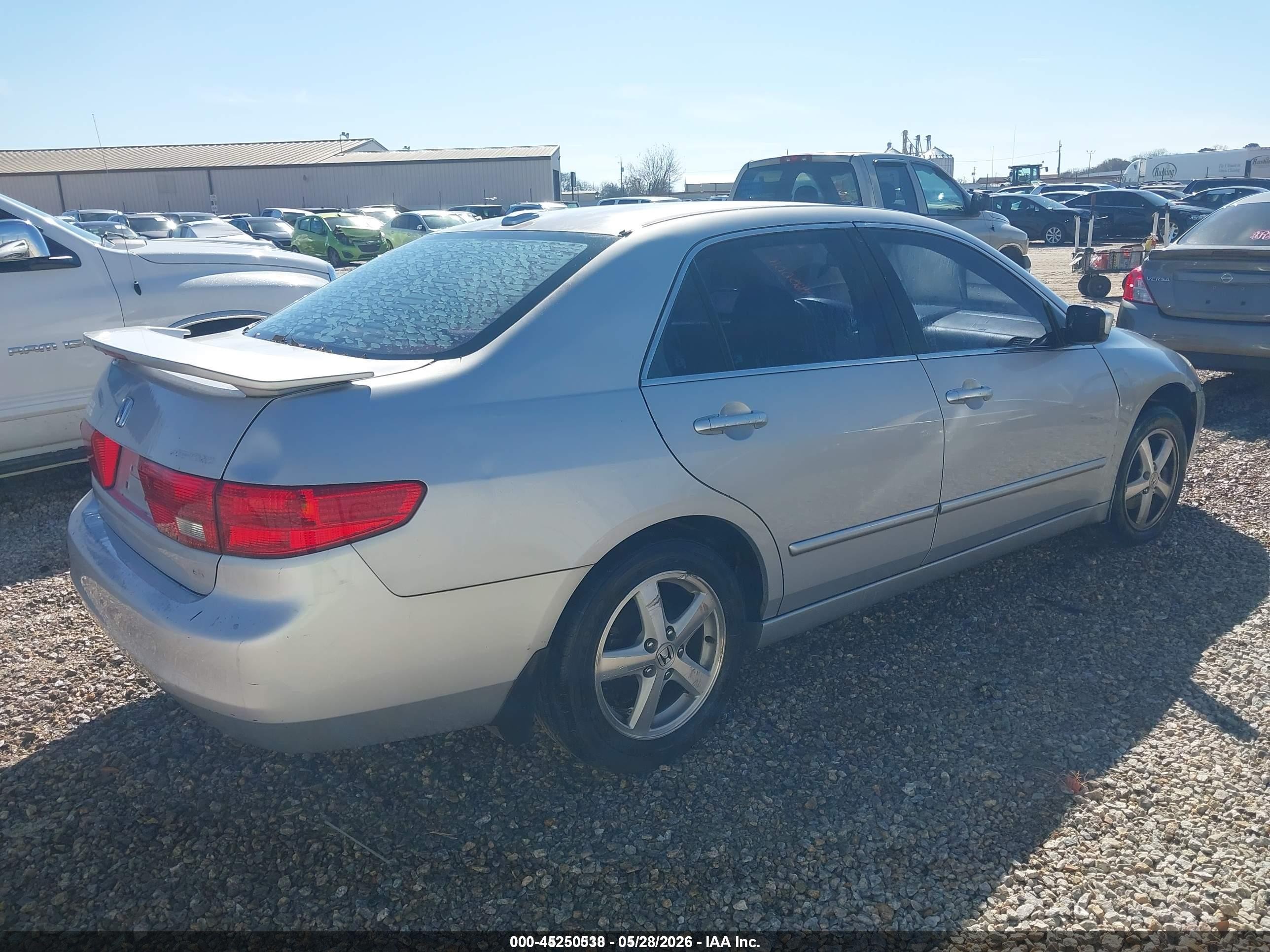 2005 Honda Accord 2.4 Ex Silver vin: 1HGCM56875A191916
