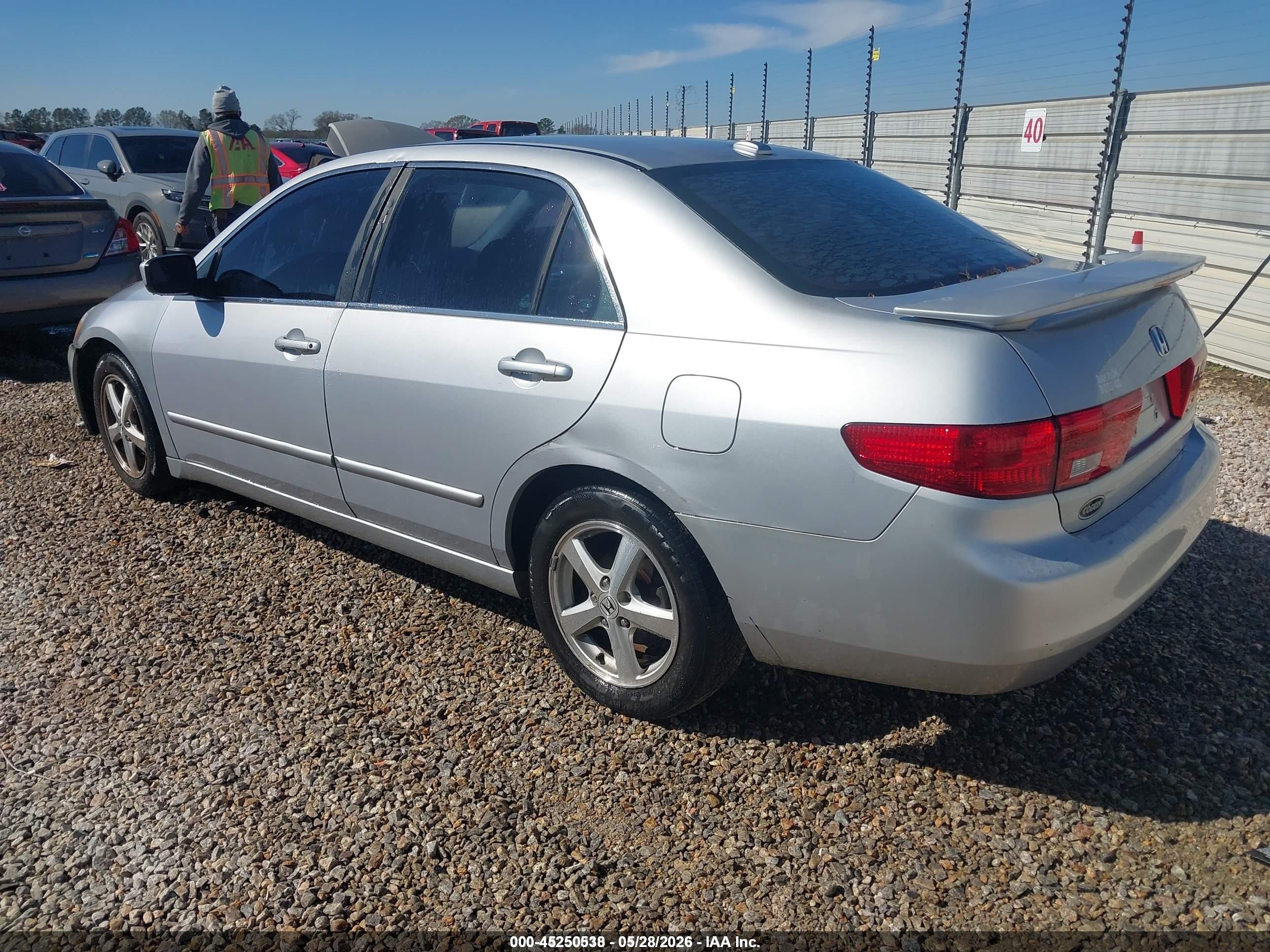 2005 Honda Accord 2.4 Ex Silver vin: 1HGCM56875A191916
