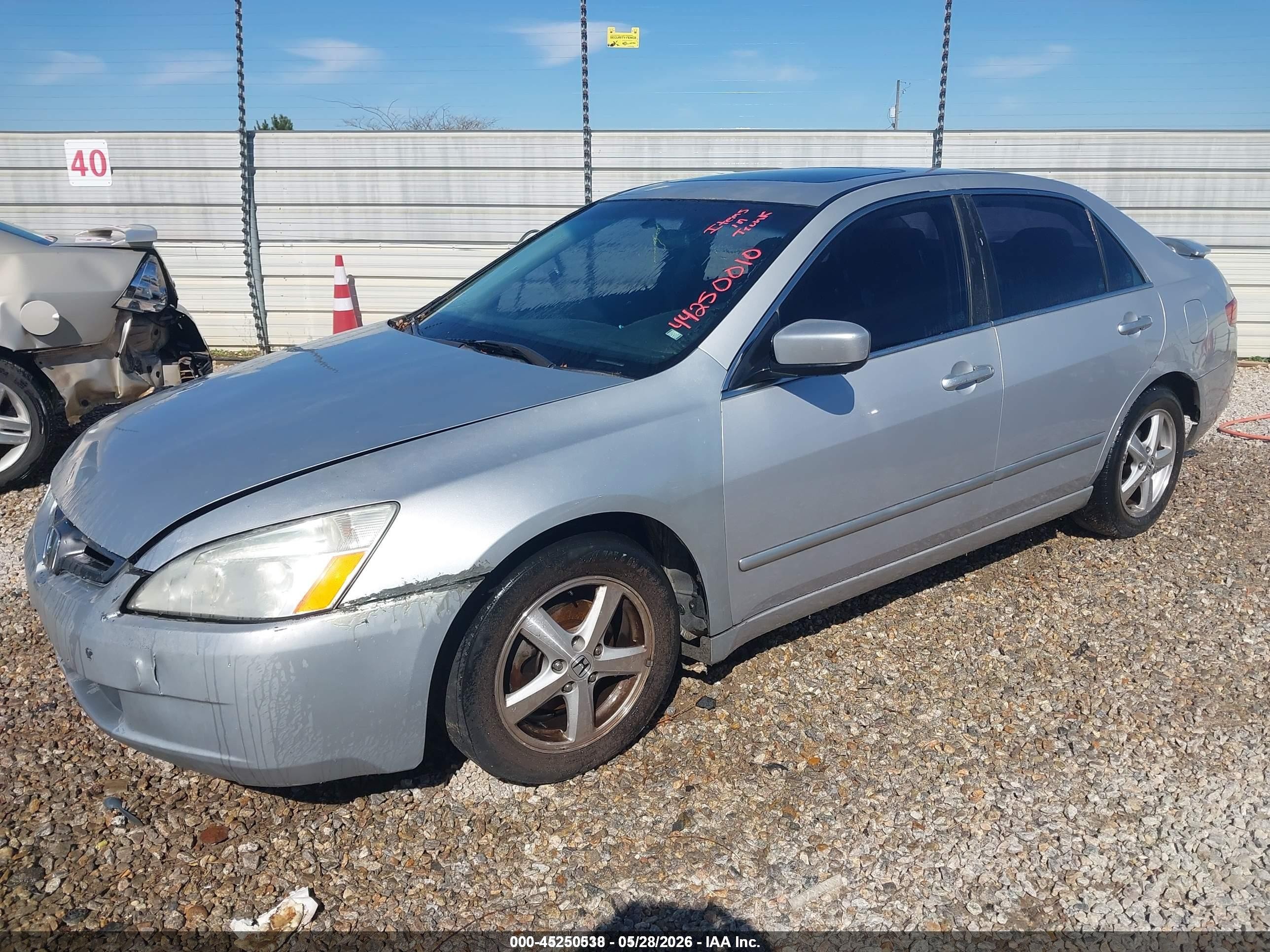 2005 Honda Accord 2.4 Ex Silver vin: 1HGCM56875A191916