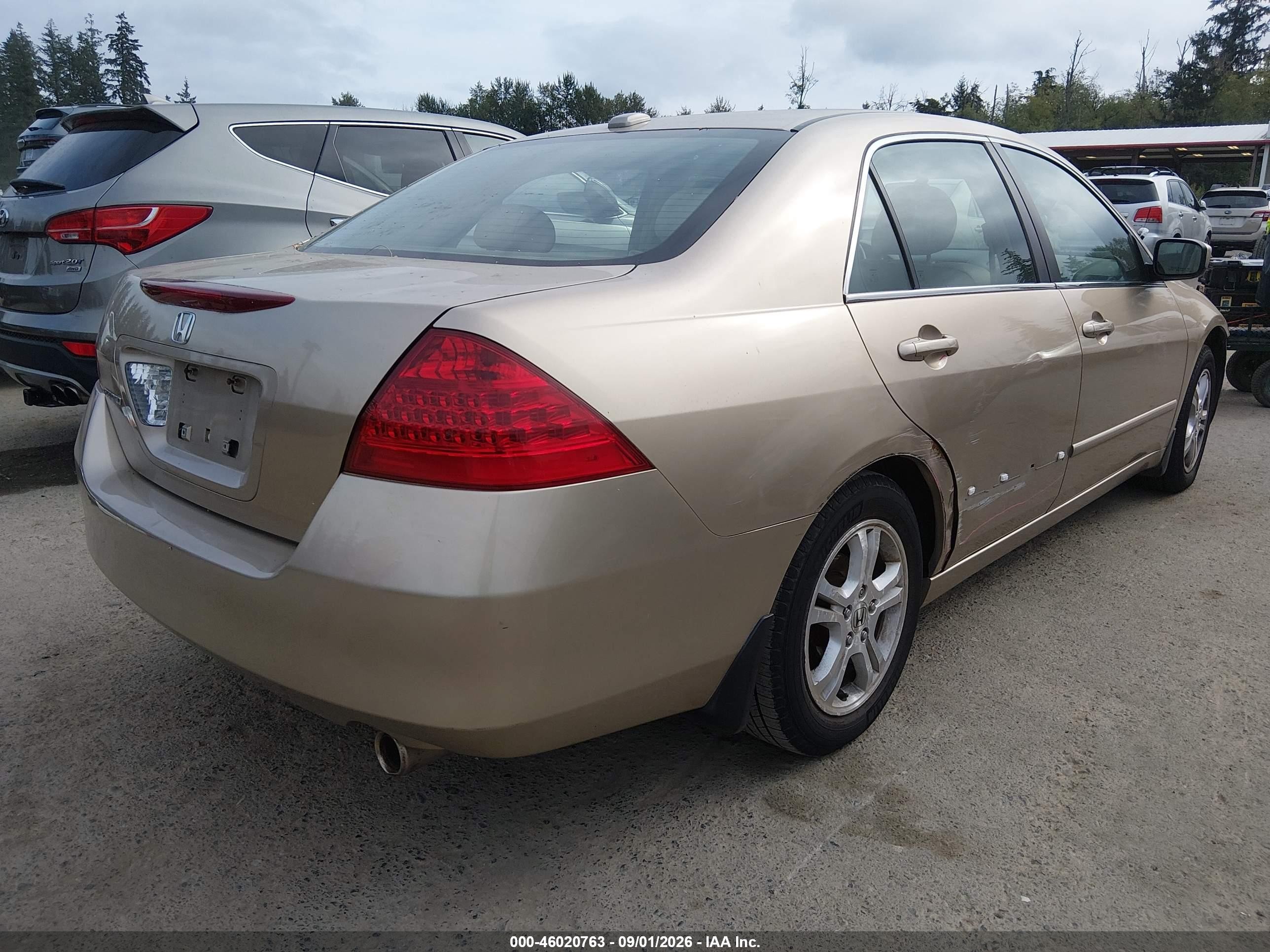 2006 Honda Accord 2.4 Ex Gold vin: 1HGCM56876A045078