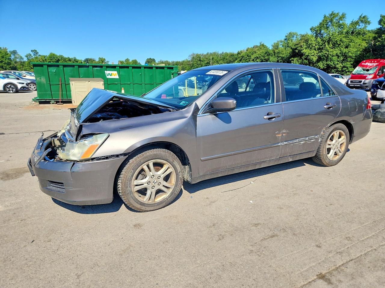 2006 Honda Accord Ex Gray vin: 1HGCM56876A078713