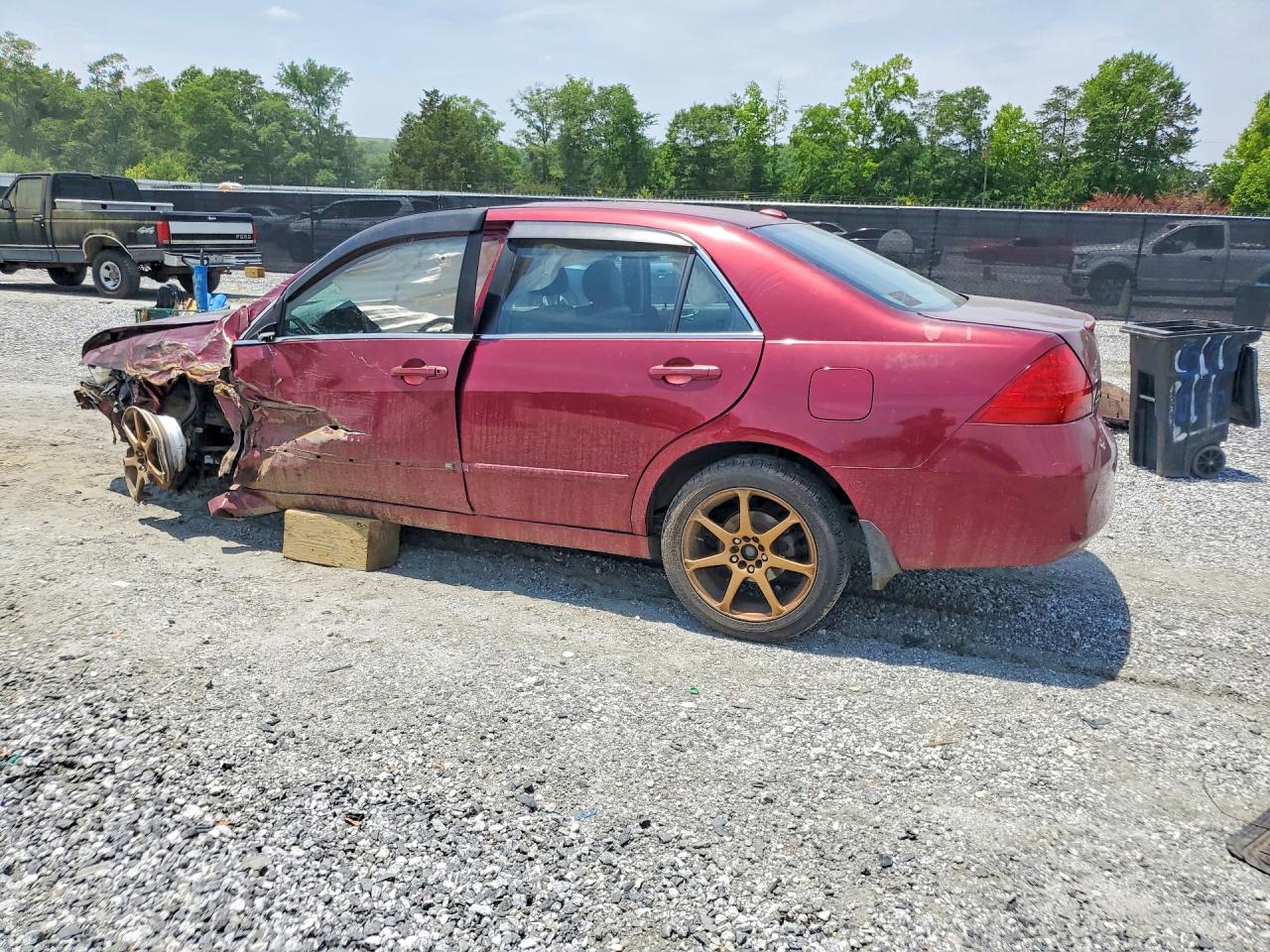 2006 Honda Accord Ex Бордовый vin: 1HGCM56876A135444