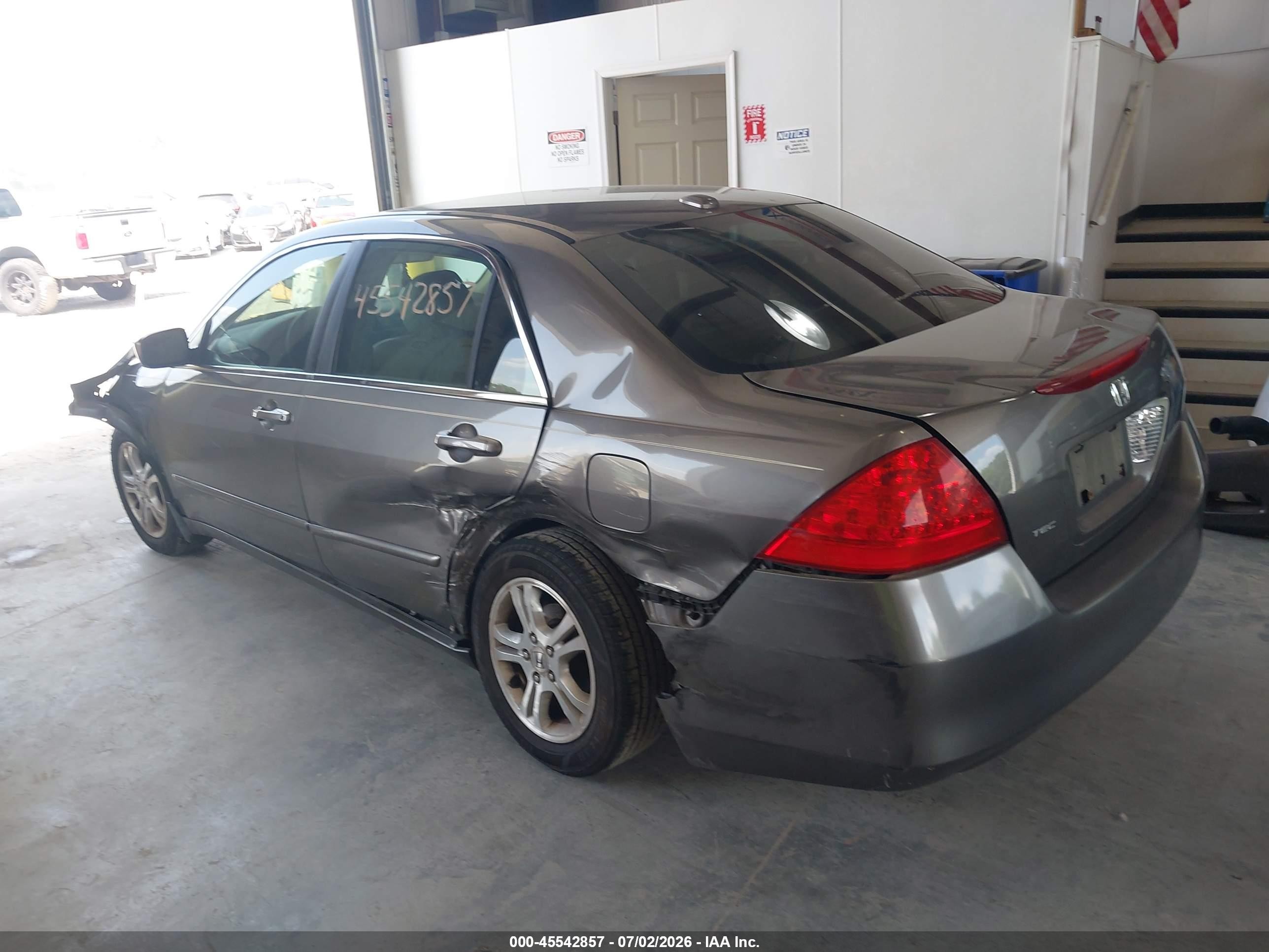 2006 Honda Accord 2.4 Ex Gray vin: 1HGCM56876A151790