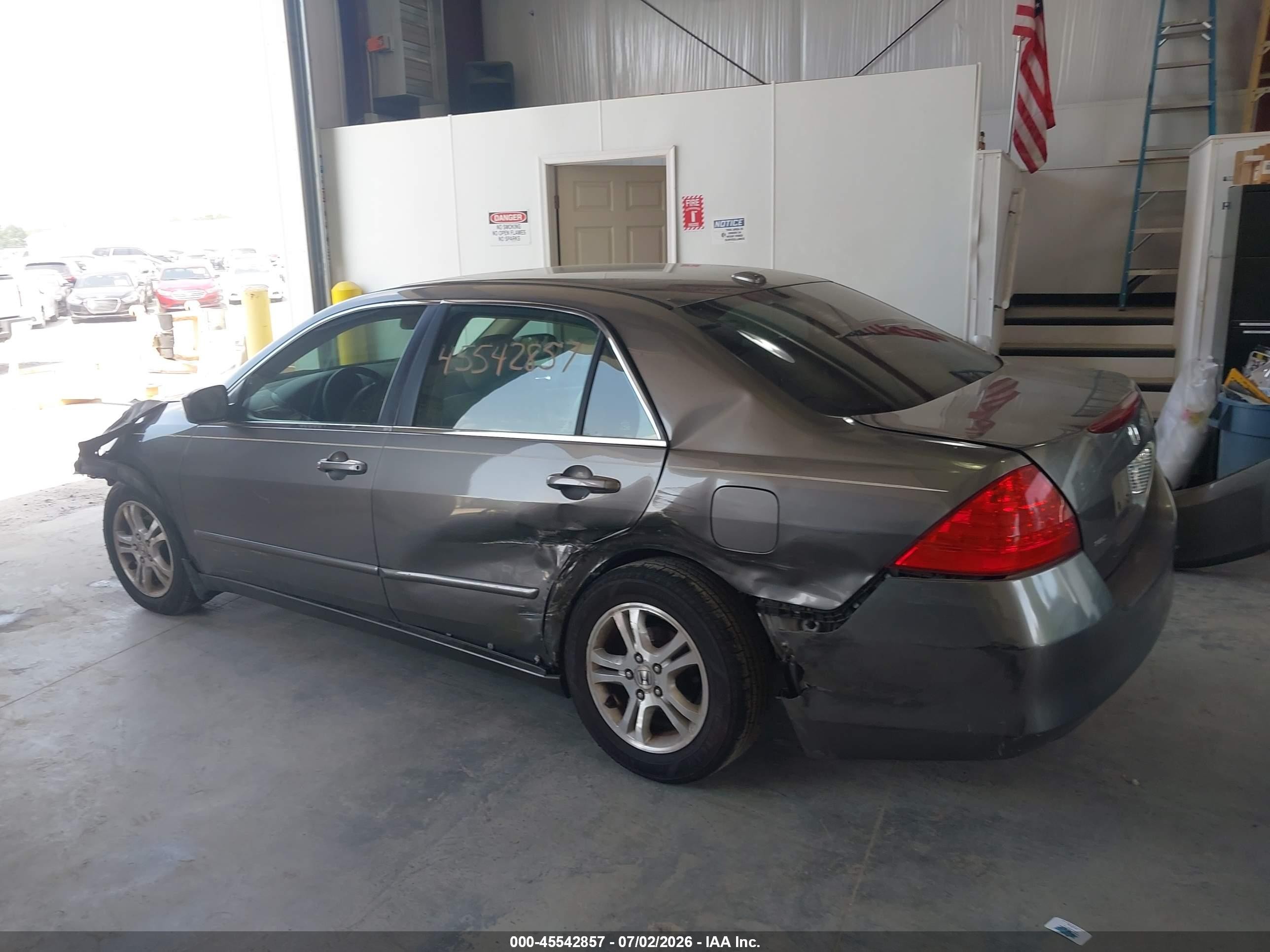 2006 Honda Accord 2.4 Ex Gray vin: 1HGCM56876A151790