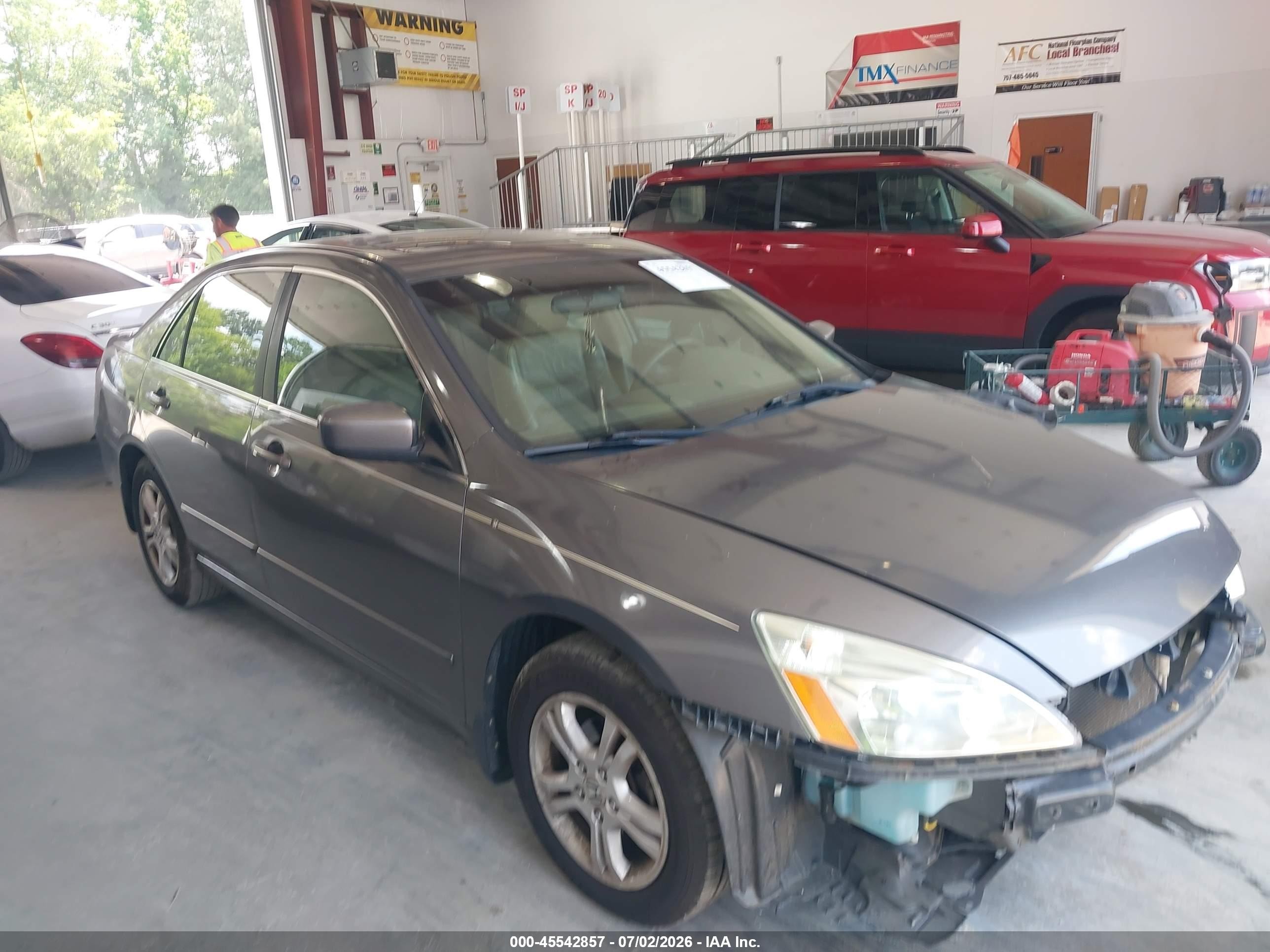 2006 Honda Accord 2.4 Ex Gray vin: 1HGCM56876A151790