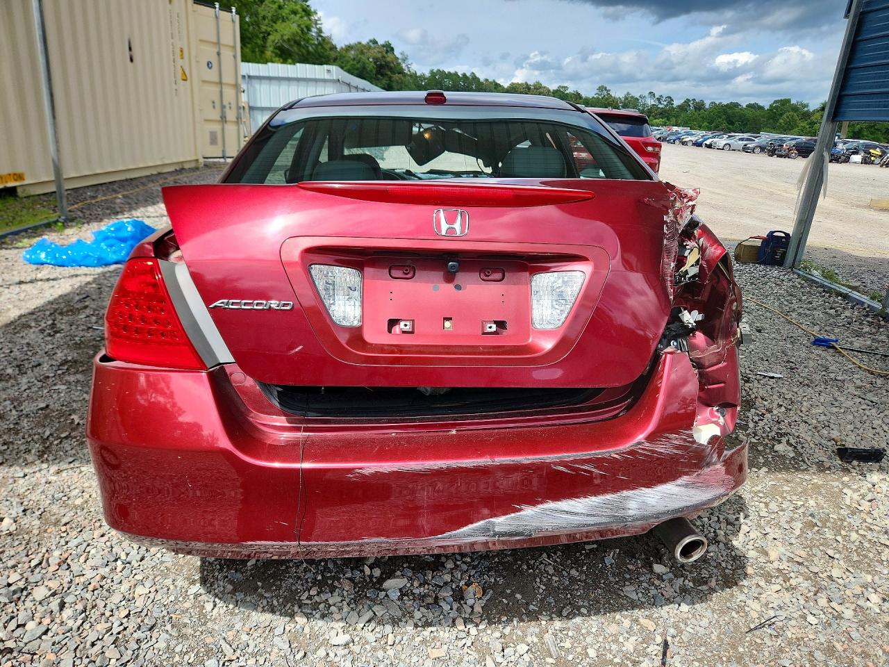 2006 Honda Accord Ex Maroon vin: 1HGCM56876A158982