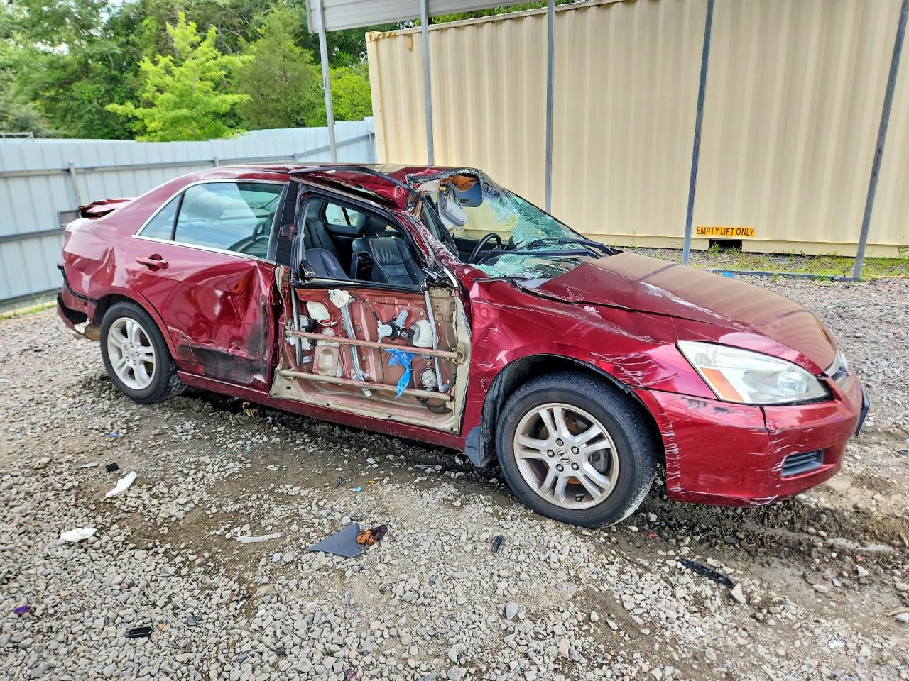 2006 Honda Accord Ex Maroon vin: 1HGCM56876A158982