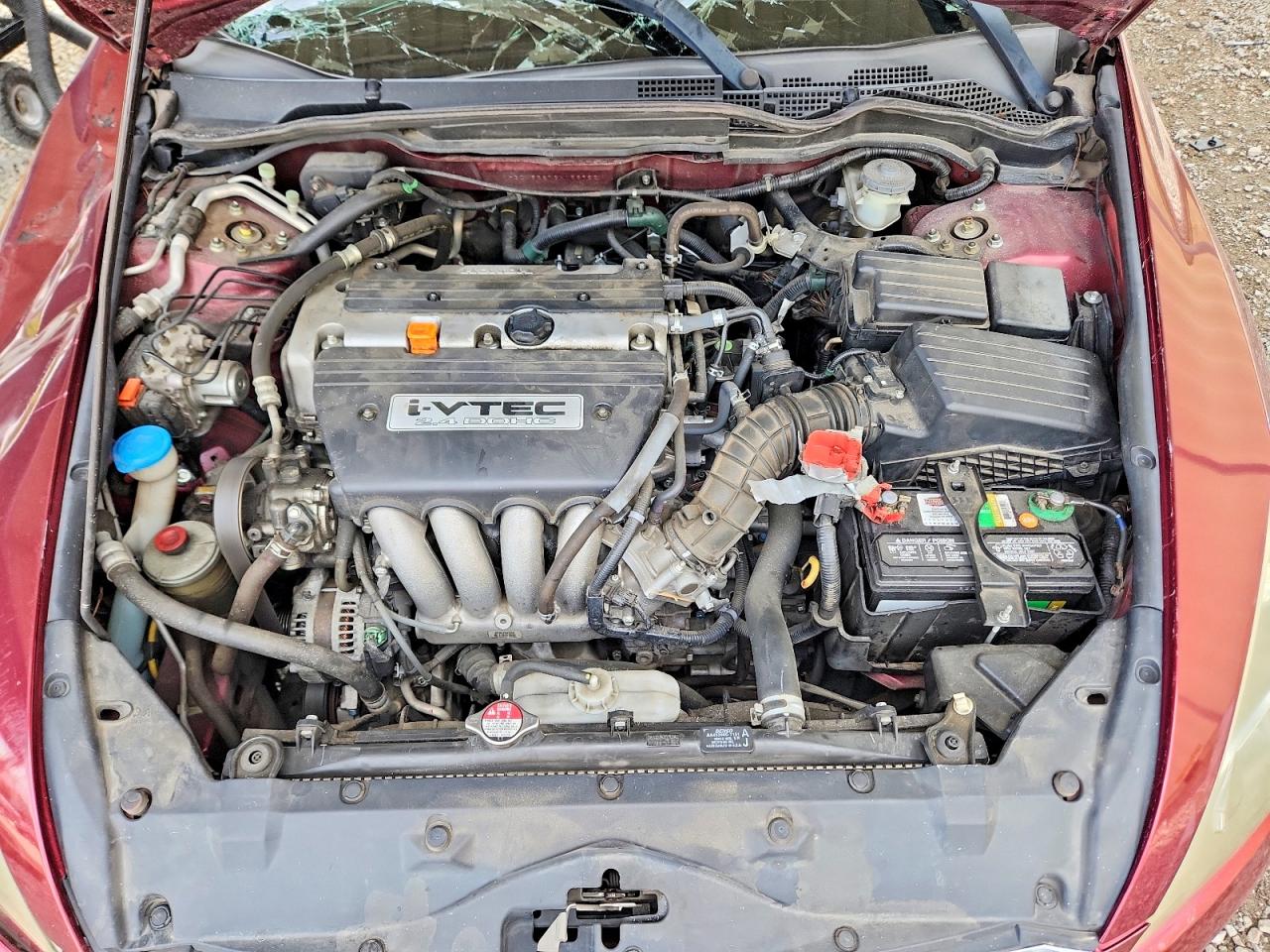 2006 Honda Accord Ex Maroon vin: 1HGCM56876A158982