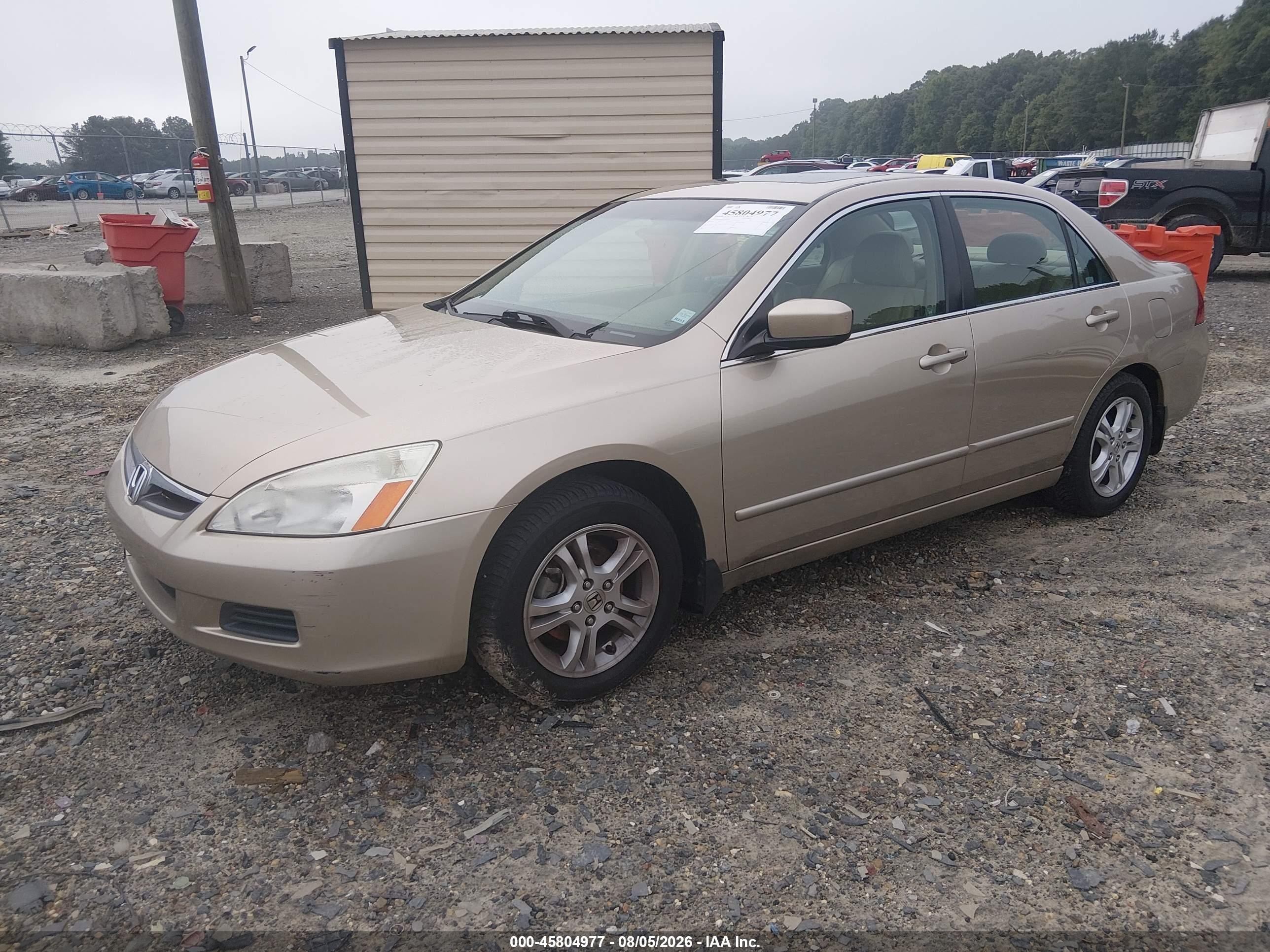 2007 Honda Accord 2.4 Ex Gold vin: 1HGCM56877A018285