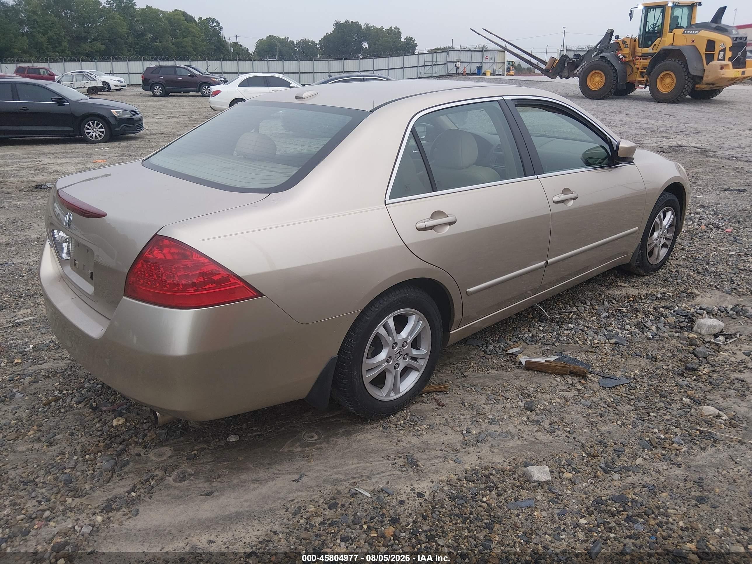 2007 Honda Accord 2.4 Ex Gold vin: 1HGCM56877A018285