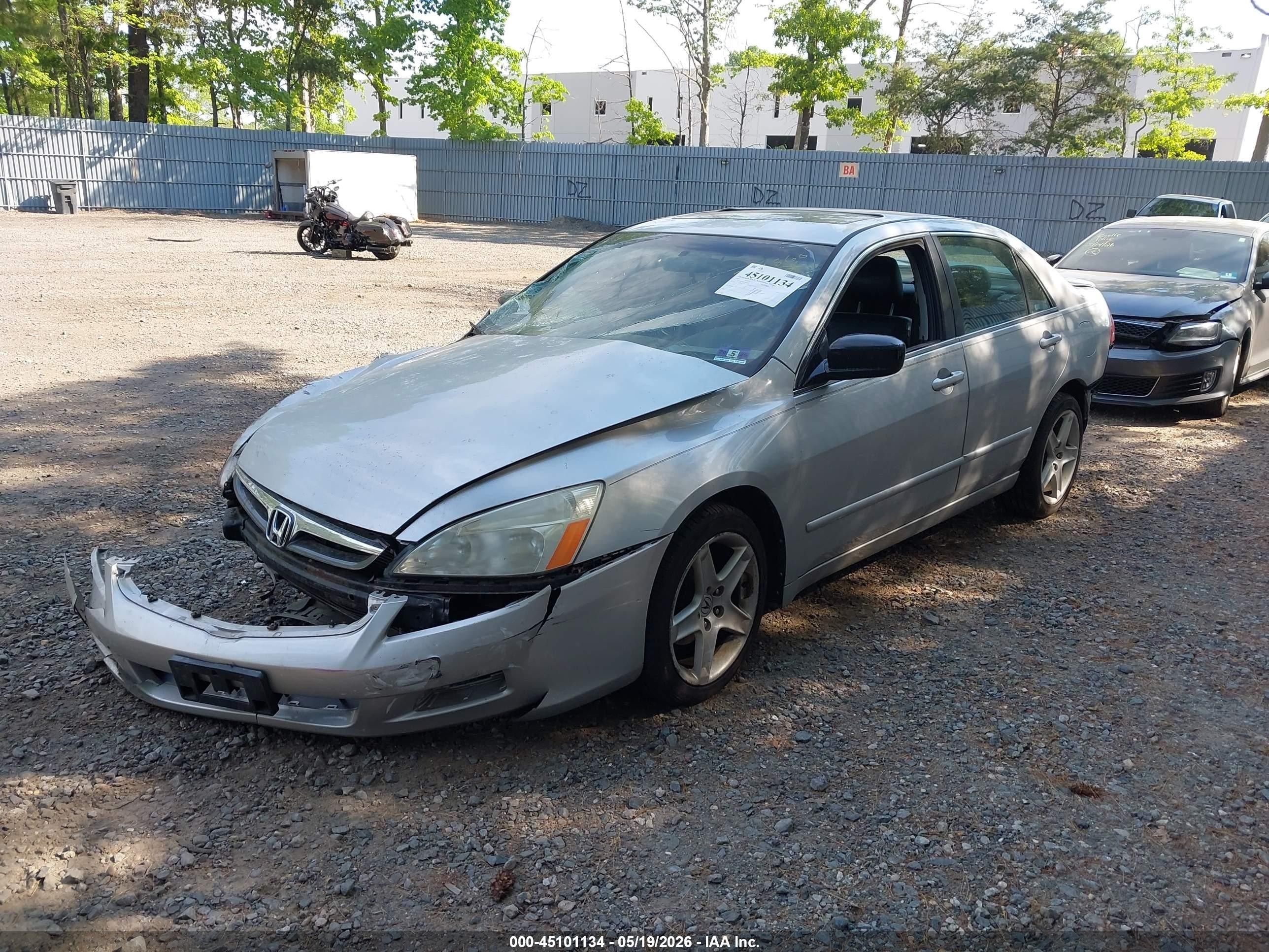 2007 Honda Accord 2.4 Ex Серебряный vin: 1HGCM56877A045874