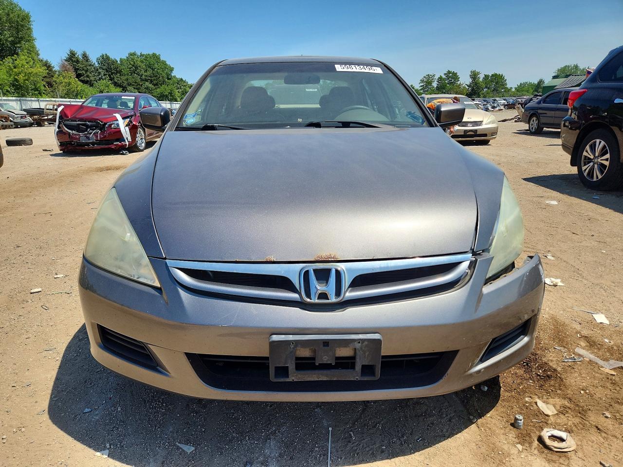 2007 Honda Accord Ex Silver vin: 1HGCM56877A073061