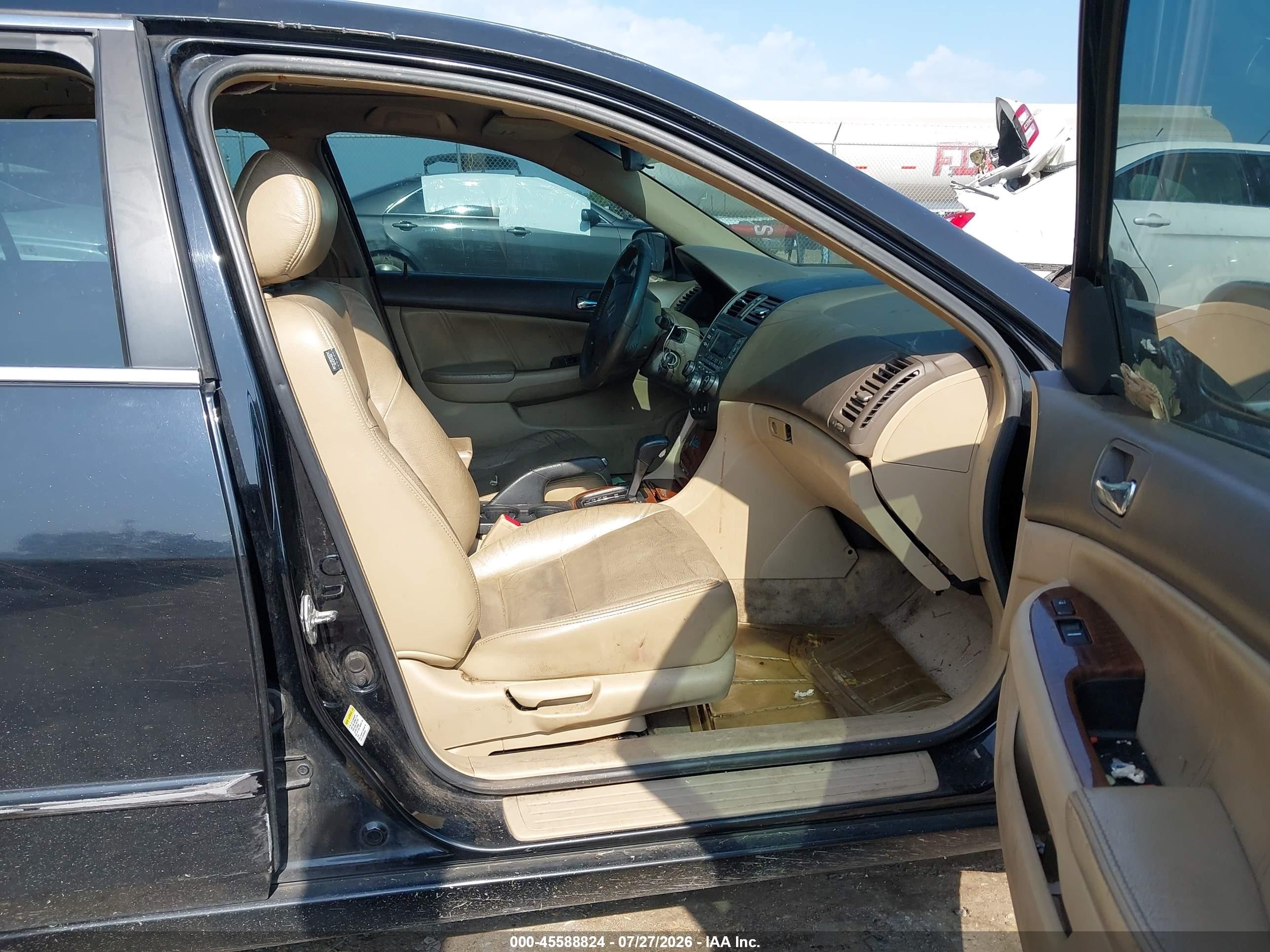 2007 Honda Accord 2.4 Ex Black vin: 1HGCM56877A096629