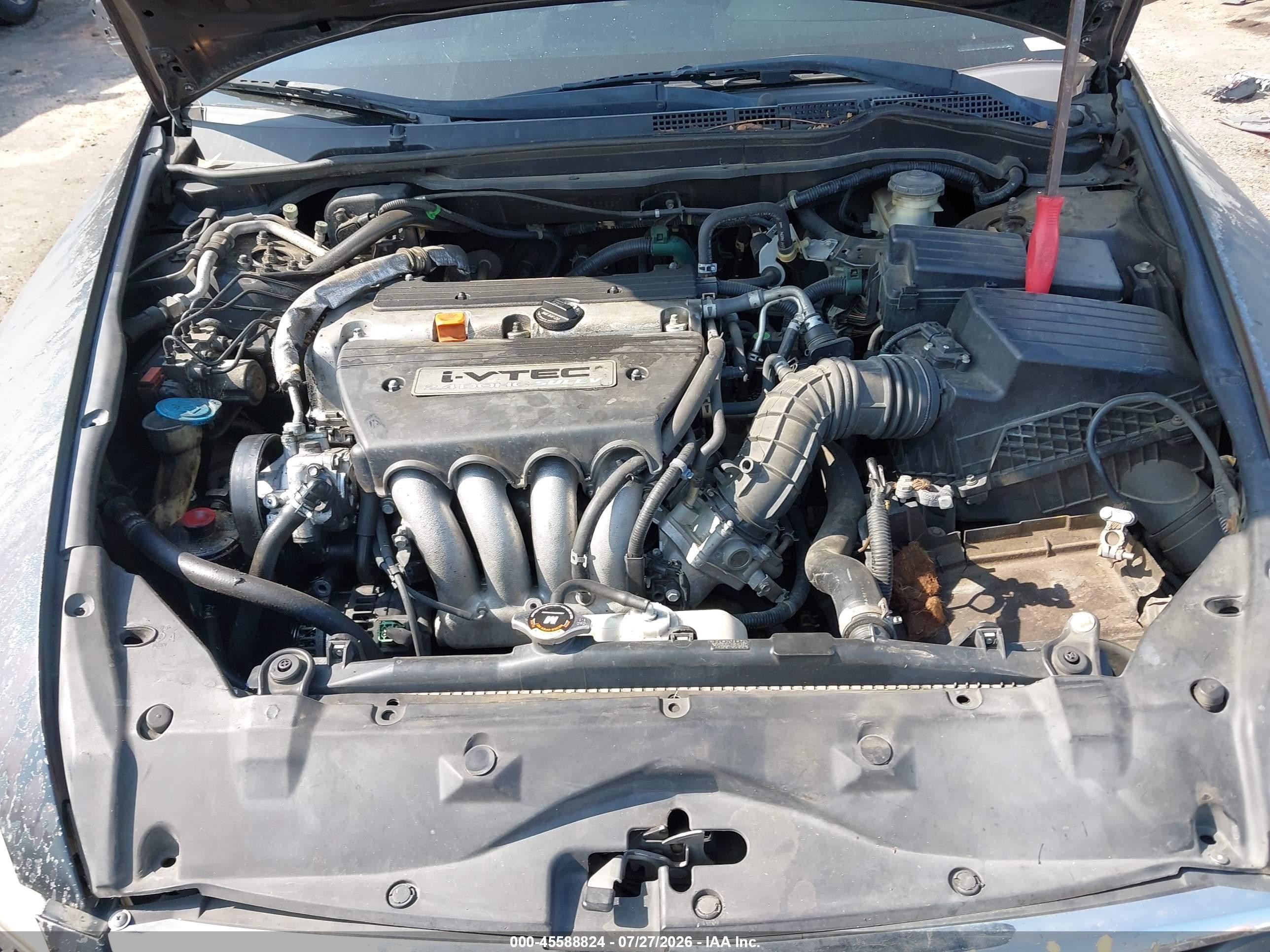 2007 Honda Accord 2.4 Ex Black vin: 1HGCM56877A096629