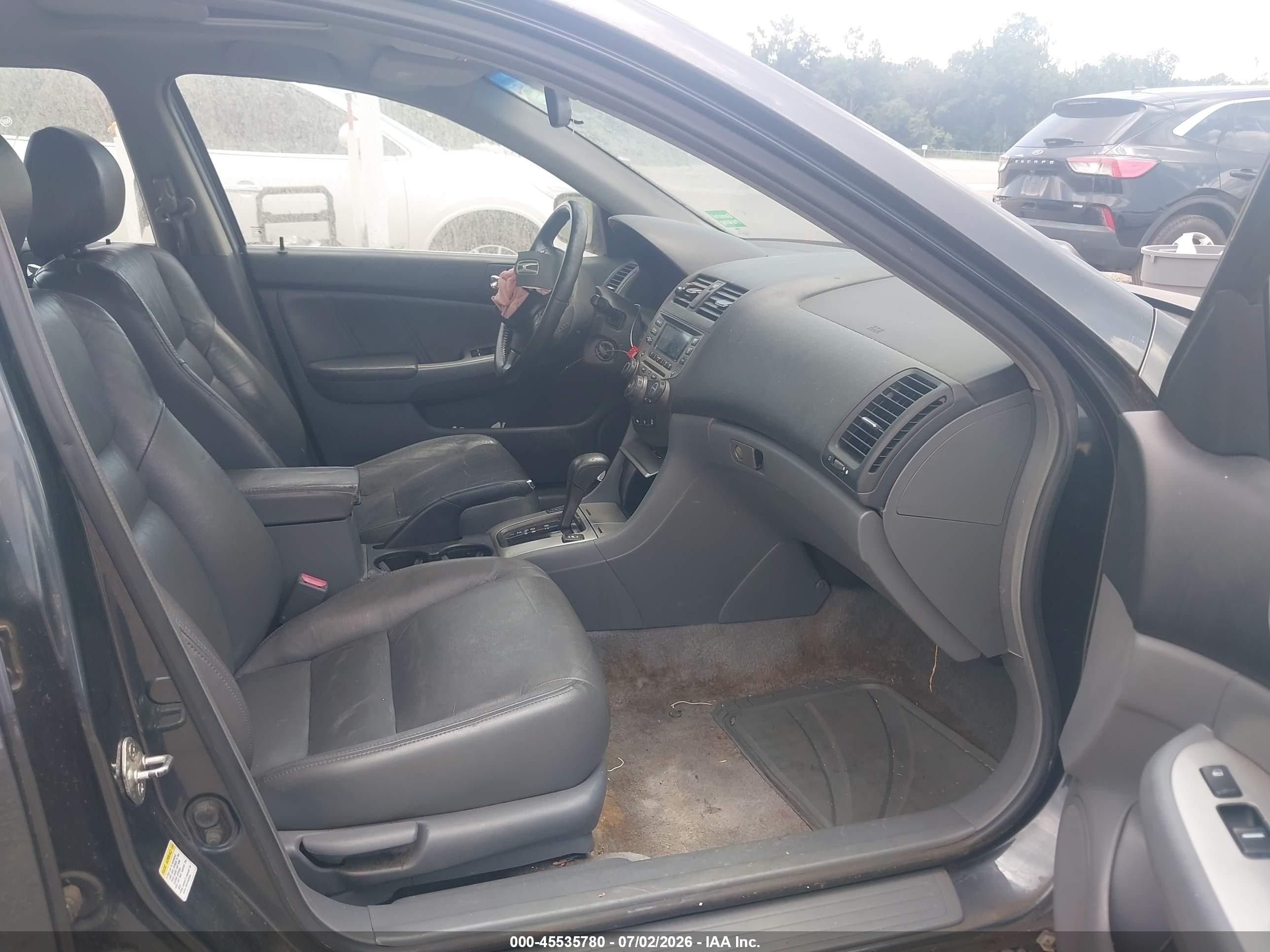 2007 Honda Accord 2.4 Ex Gray vin: 1HGCM56877A100338