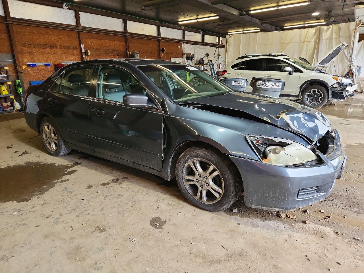 2007 Honda Accord Ex Charcoal vin: 1HGCM56877A102929
