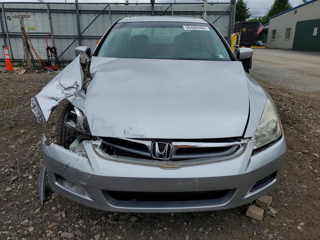 2007 Honda Accord Ex Silver vin: 1HGCM56877A105796