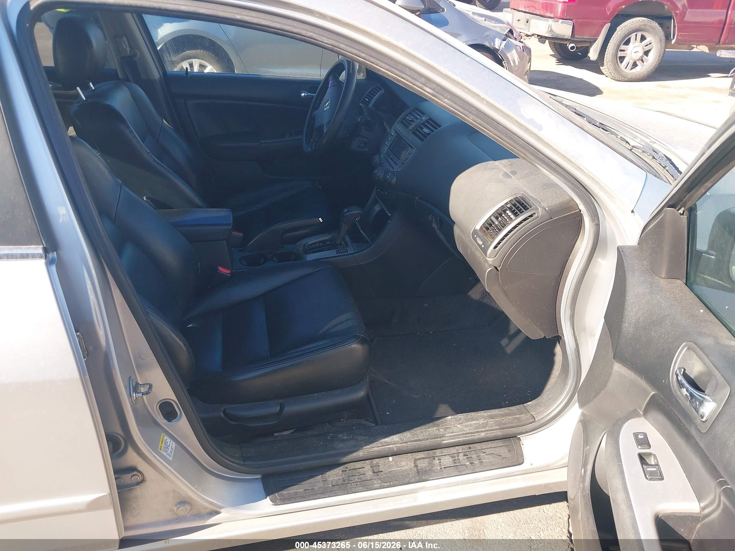 2007 Honda Accord 2.4 Ex Gray vin: 1HGCM56877A116006