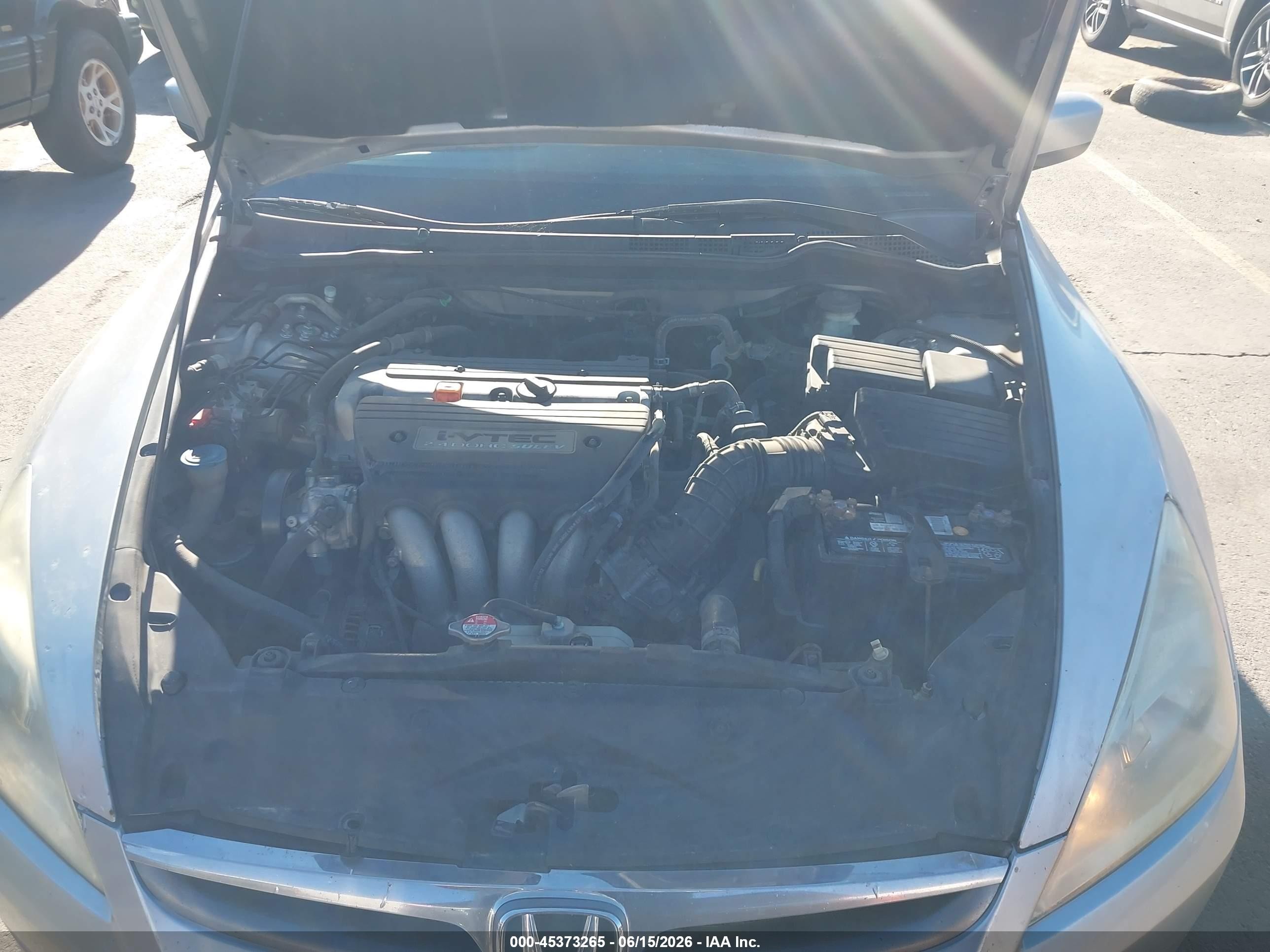 2007 Honda Accord 2.4 Ex Gray vin: 1HGCM56877A116006