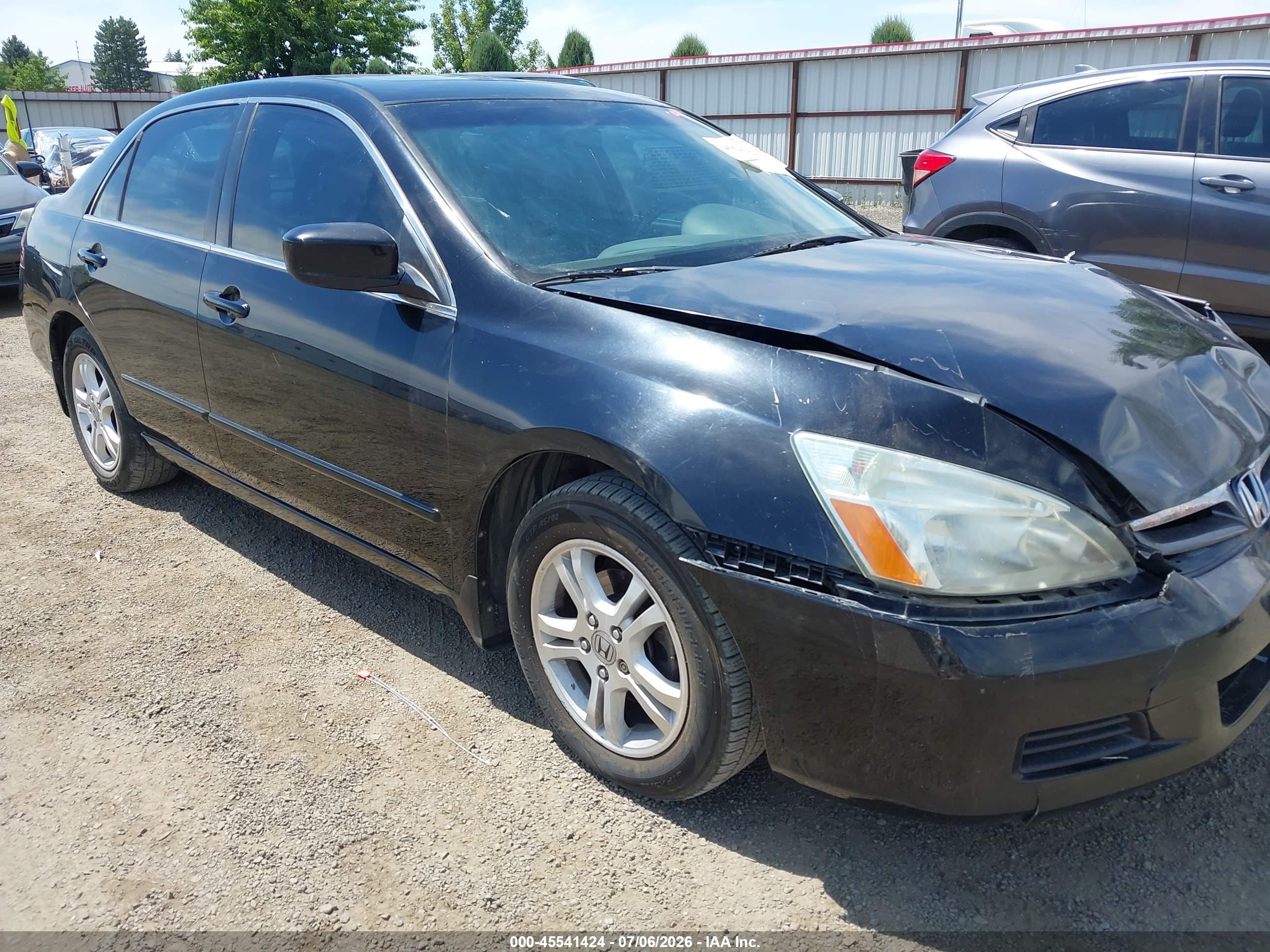 2007 Honda Accord 2.4 Ex Black vin: 1HGCM56877A139365