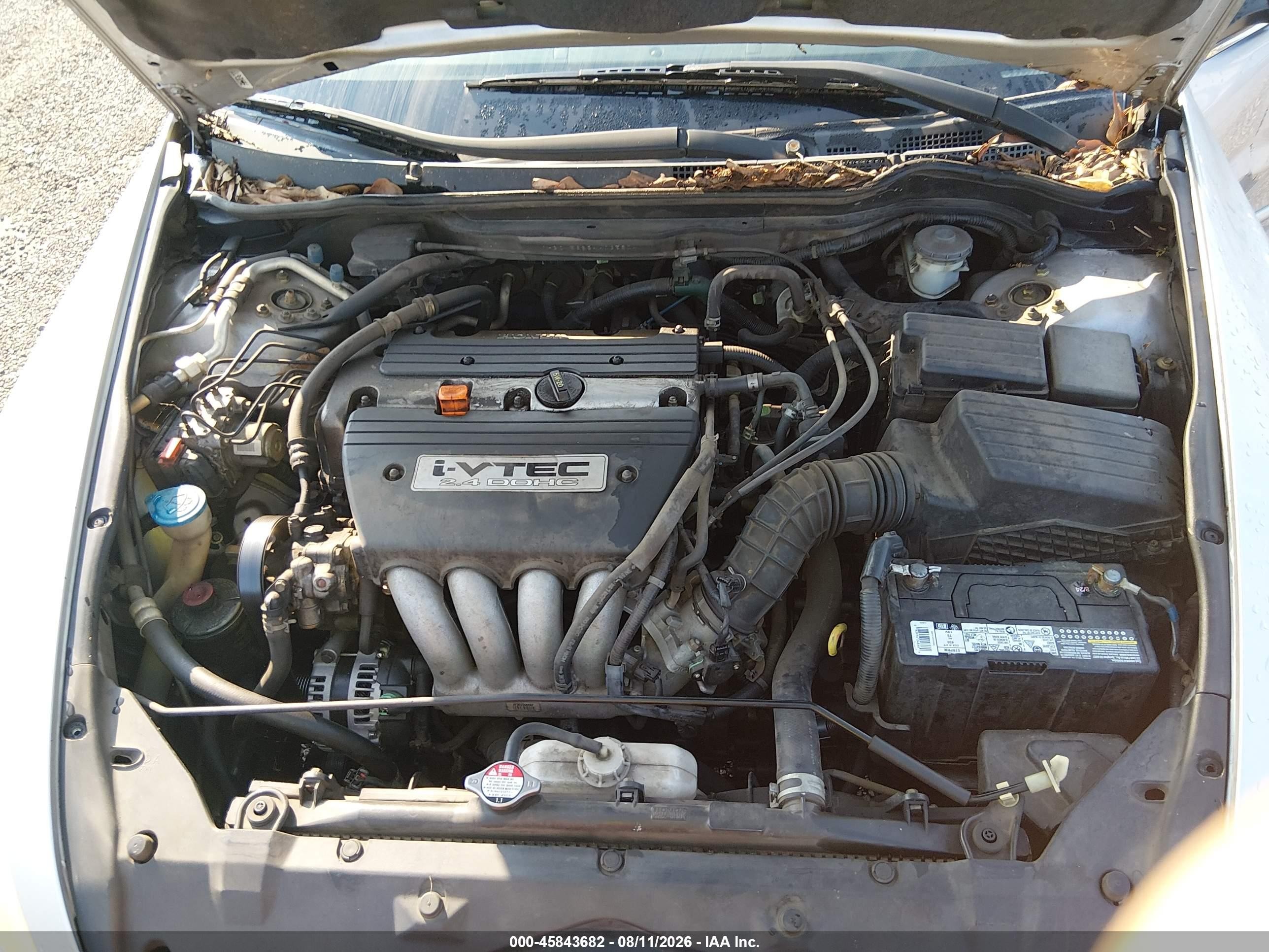 2004 Honda Accord 2.4 Ex Silver vin: 1HGCM56884A035804