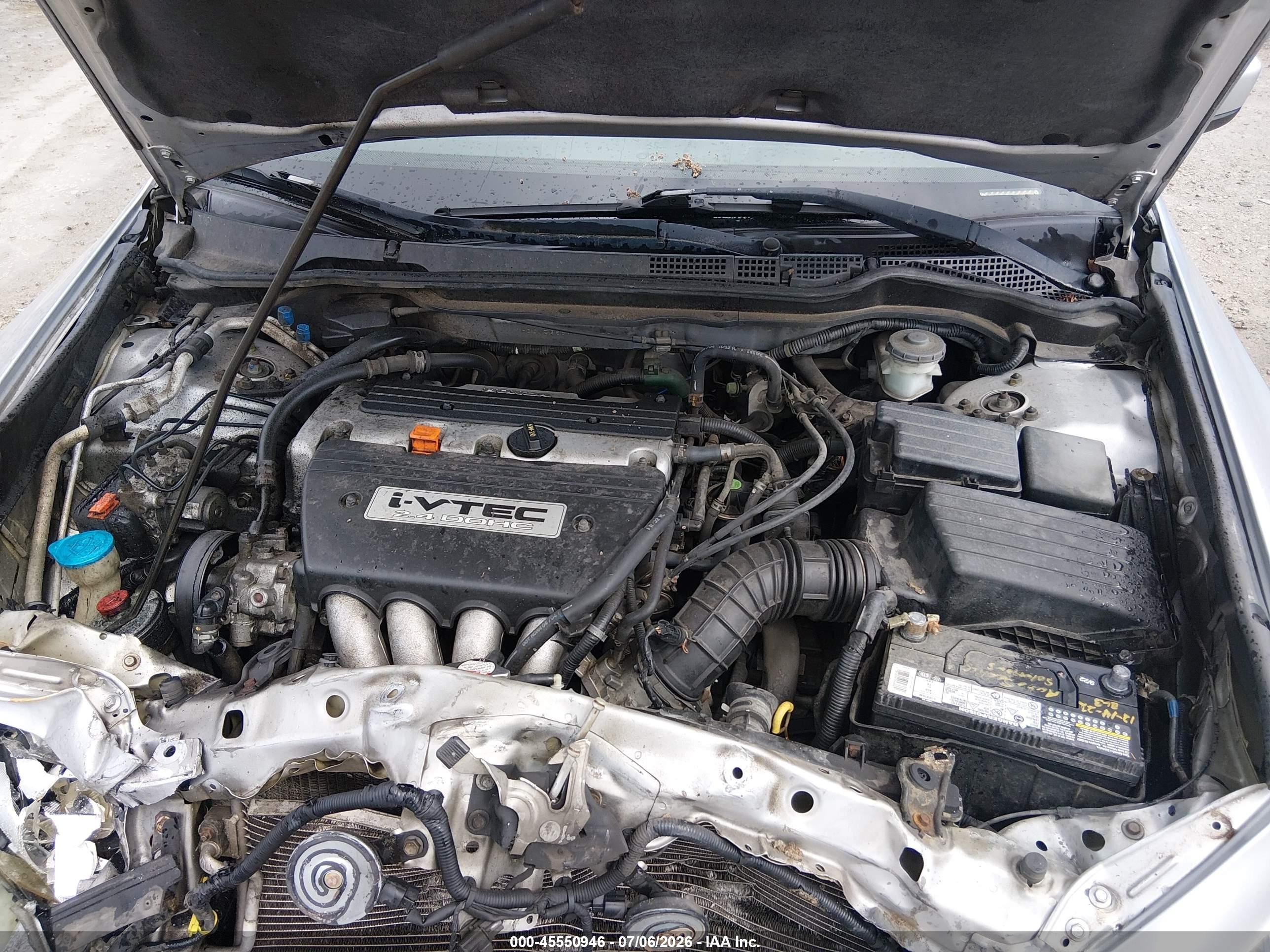 2004 Honda Accord 2.4 Ex Silver vin: 1HGCM56884A162388