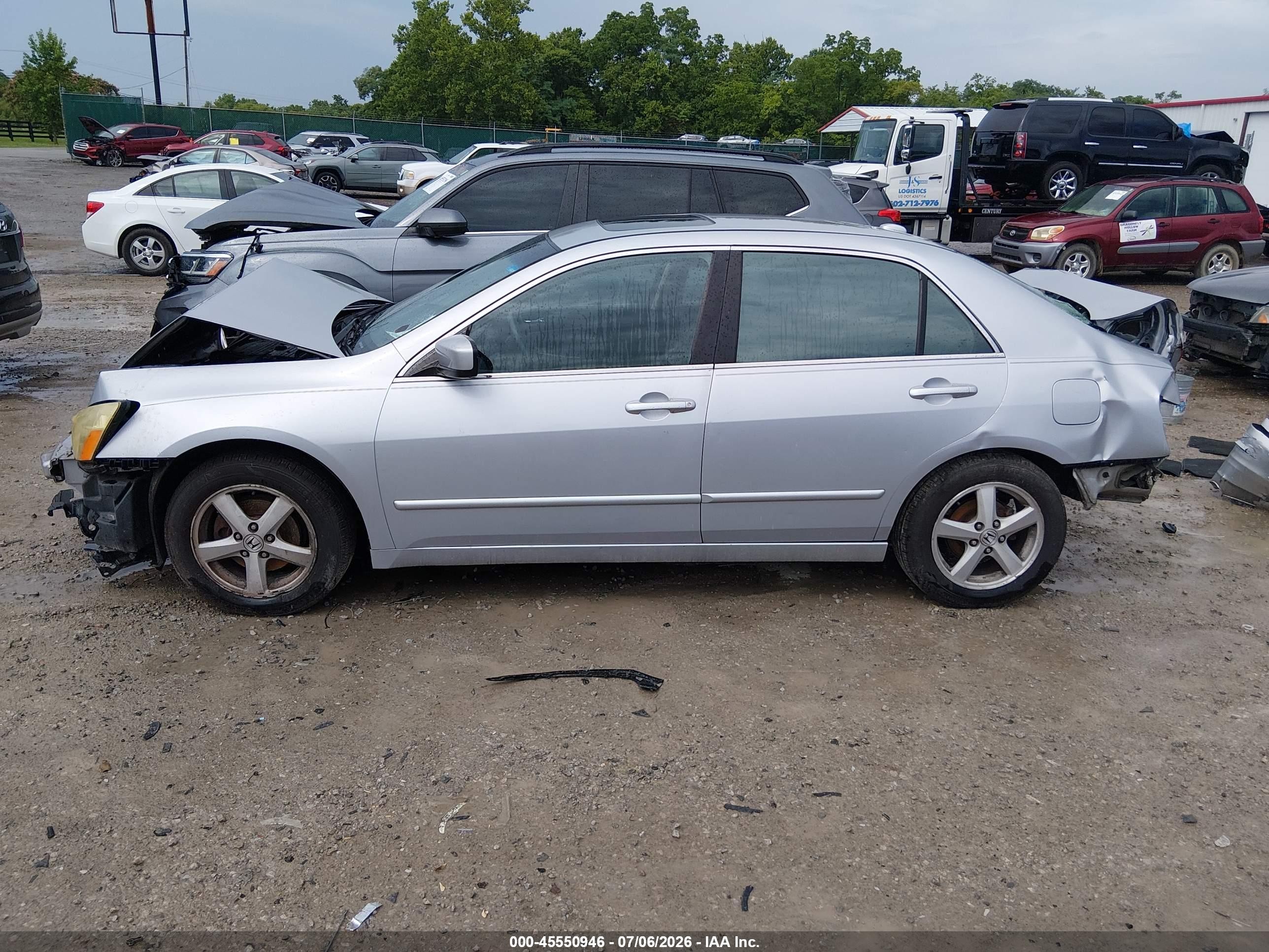 2004 Honda Accord 2.4 Ex Silver vin: 1HGCM56884A162388
