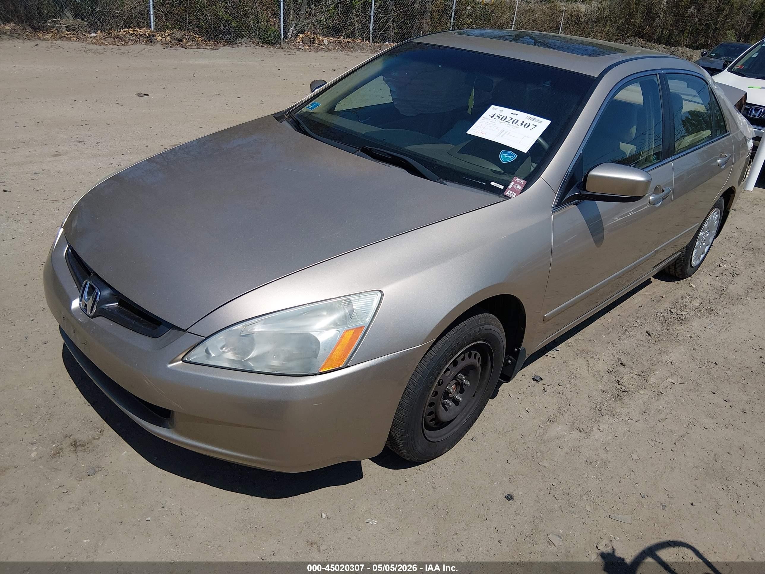 2005 Honda Accord 2.4 Ex Gold vin: 1HGCM56885A022083