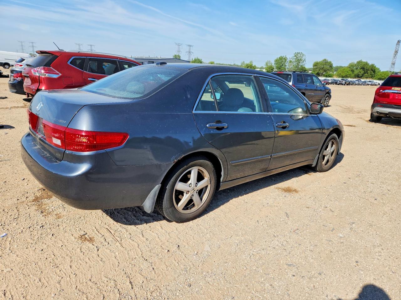 2005 Honda Accord Ex Gray vin: 1HGCM56885A091243