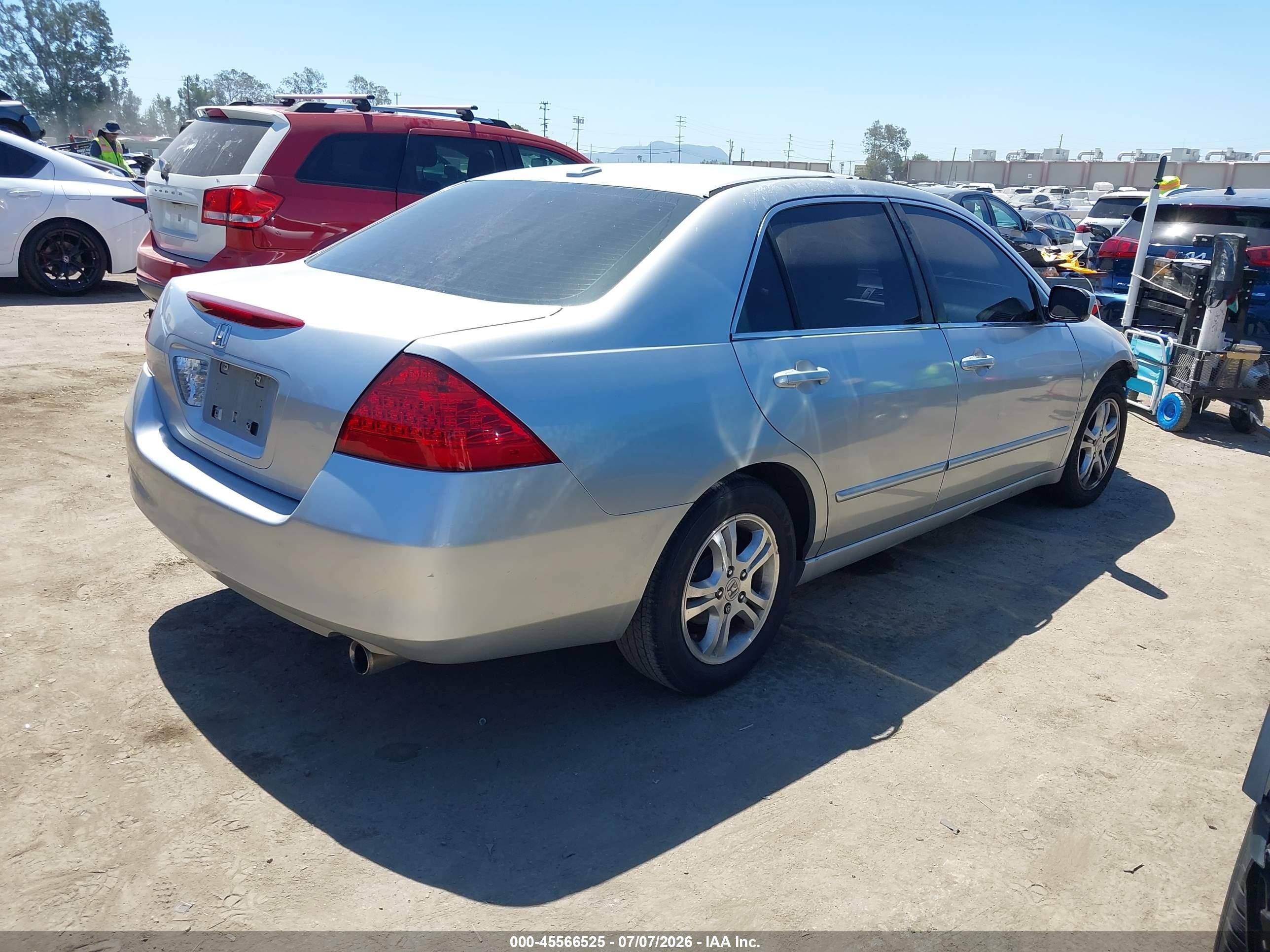 2006 Honda Accord 2.4 Ex Silver vin: 1HGCM56886A041038