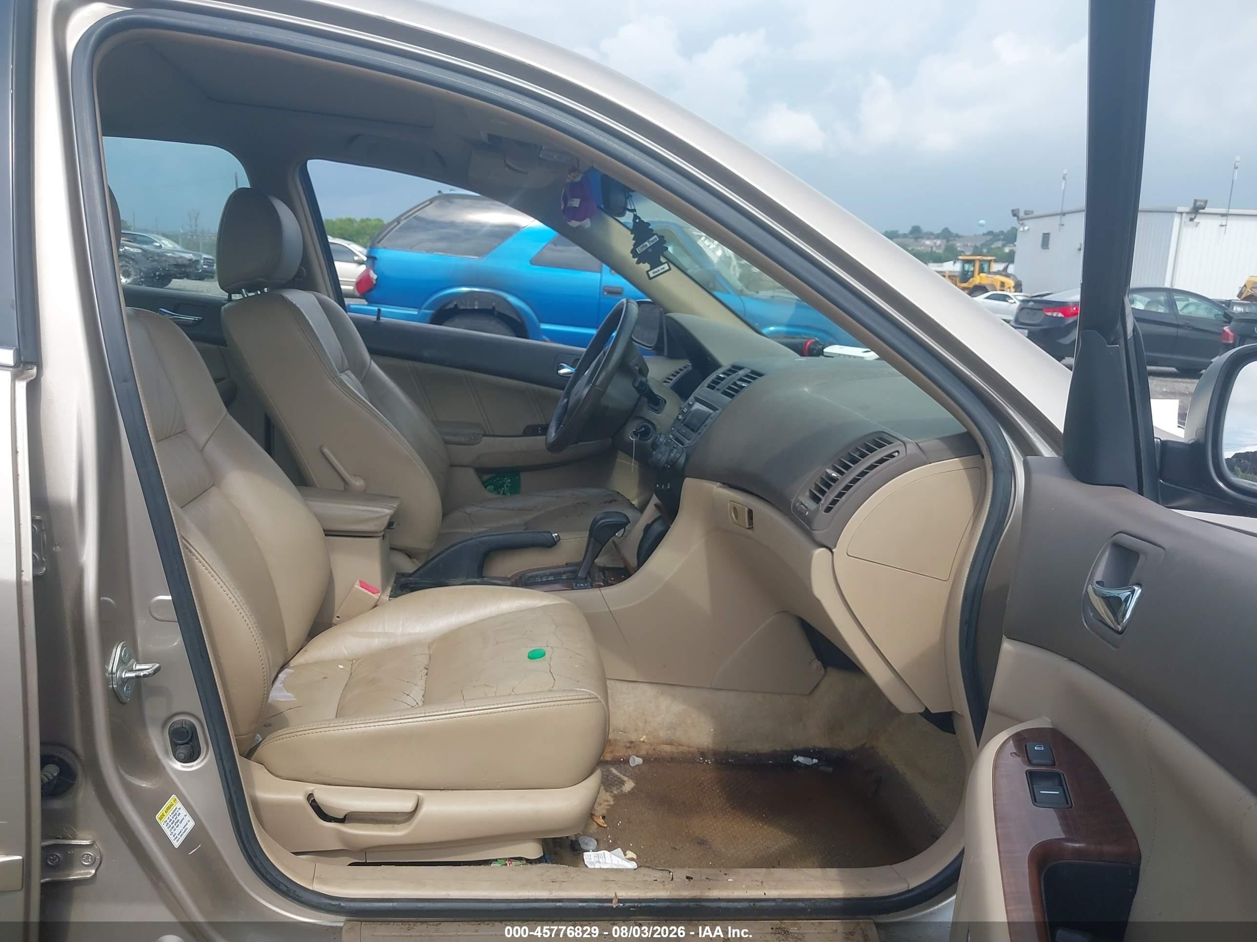 2006 Honda Accord 2.4 Ex Tan vin: 1HGCM56886A074413