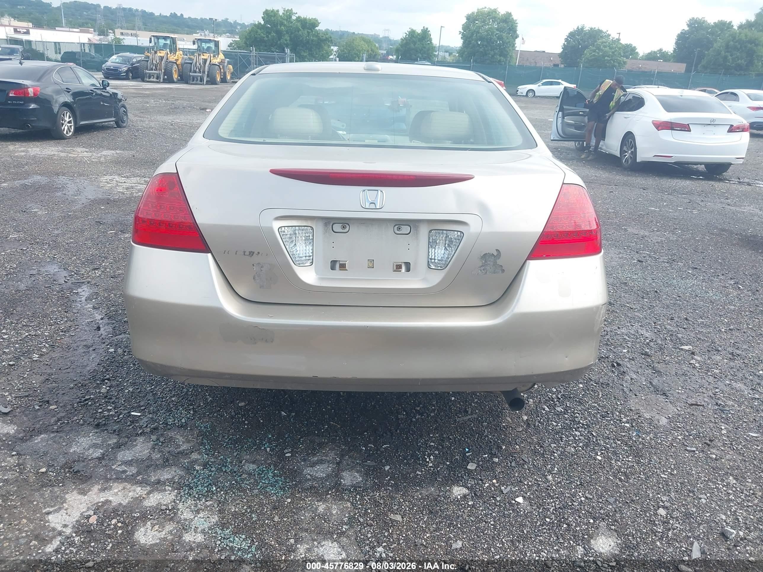 2006 Honda Accord 2.4 Ex Tan vin: 1HGCM56886A074413